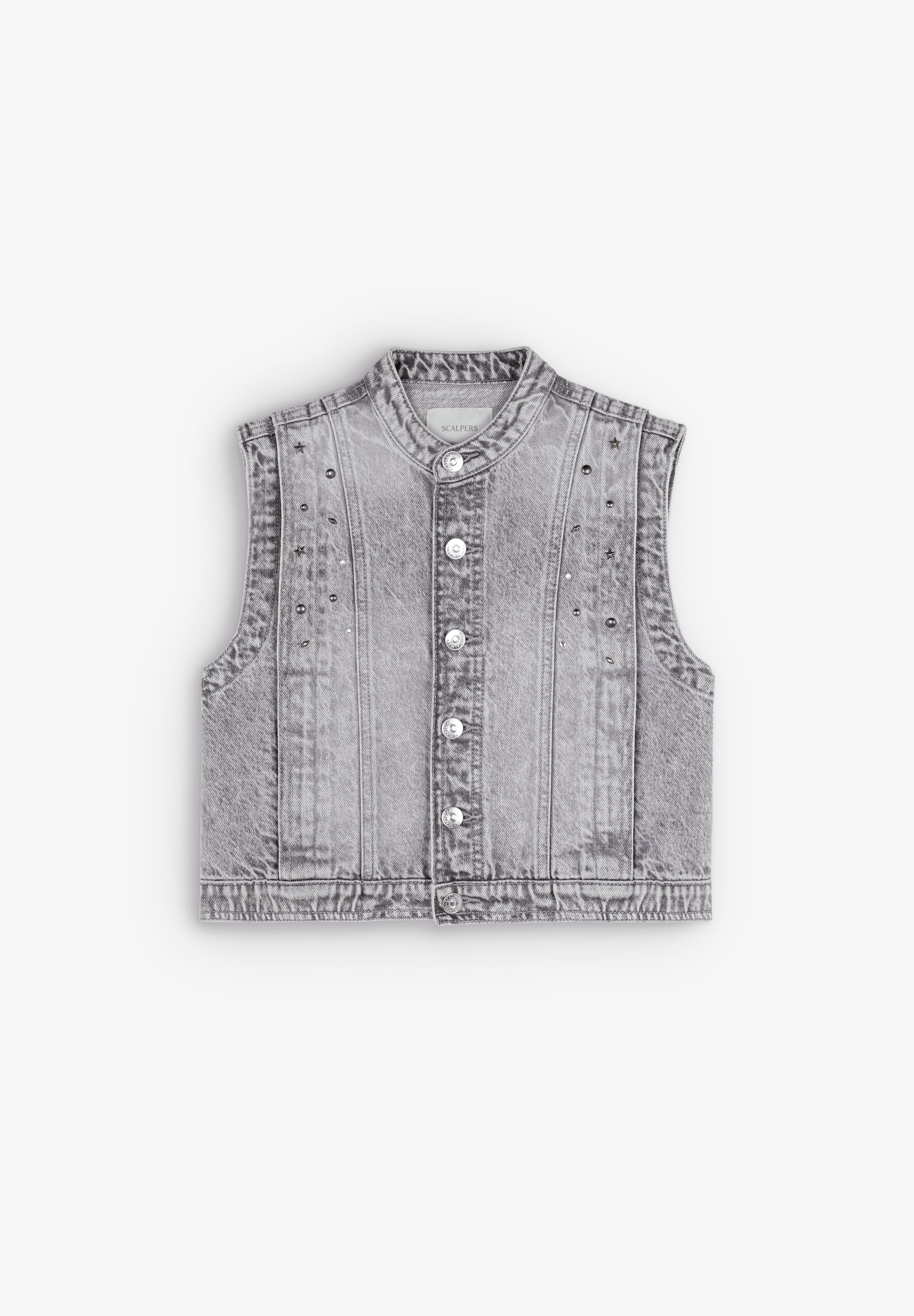 JEANSWESTE MIT NIETEN