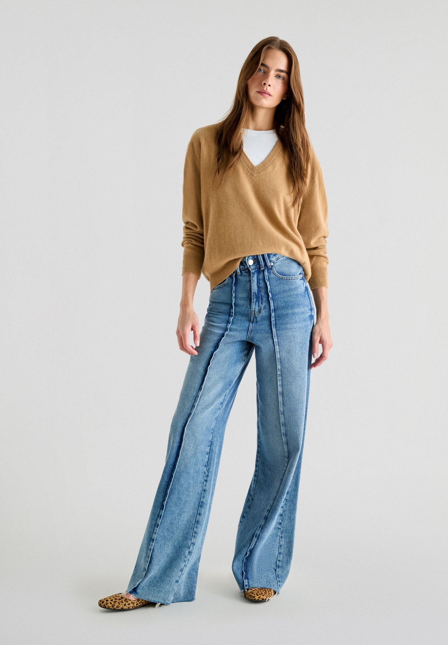 FULL-LENGTH-JEANS ZIERNAHT