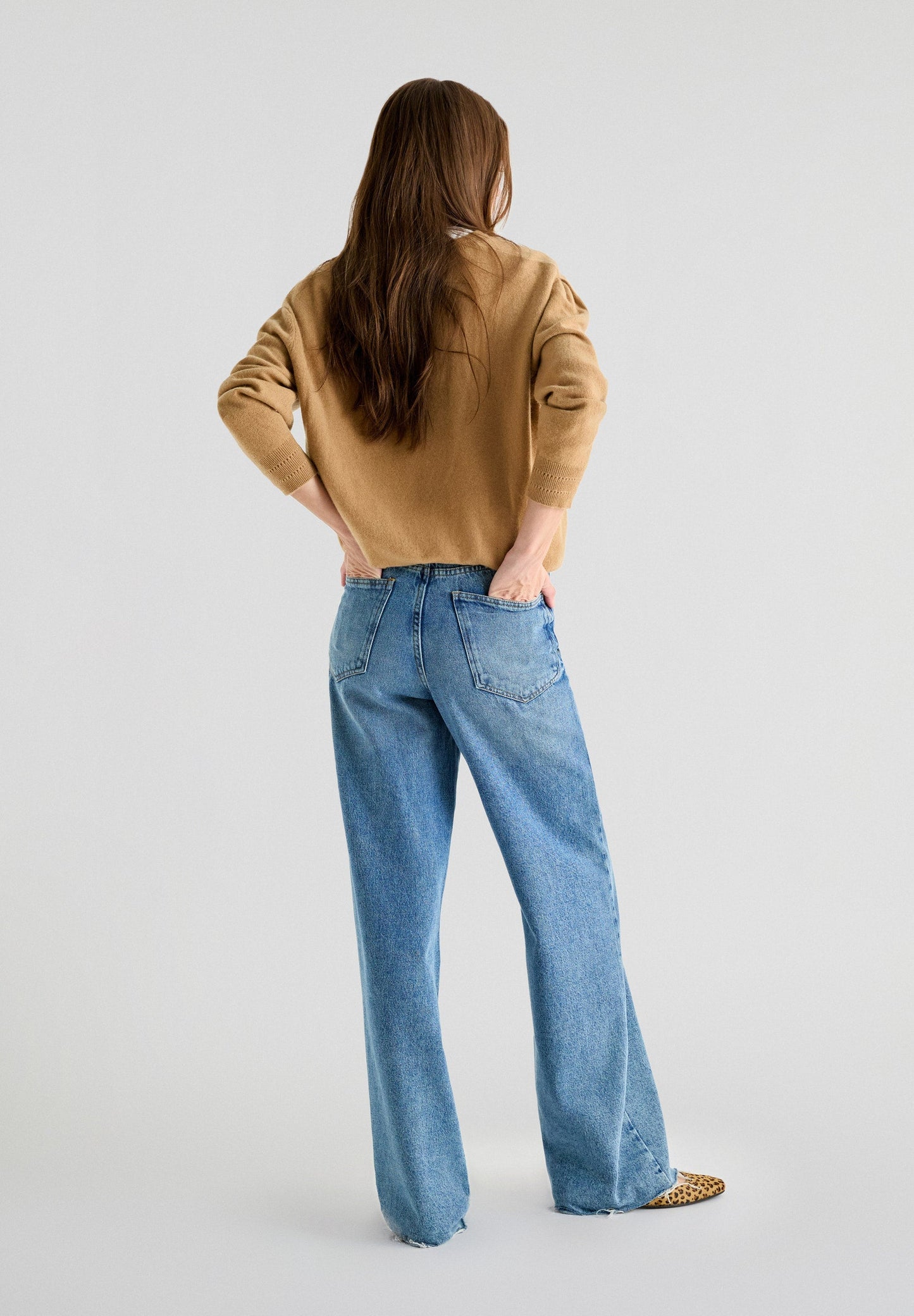 FULL-LENGTH-JEANS ZIERNAHT