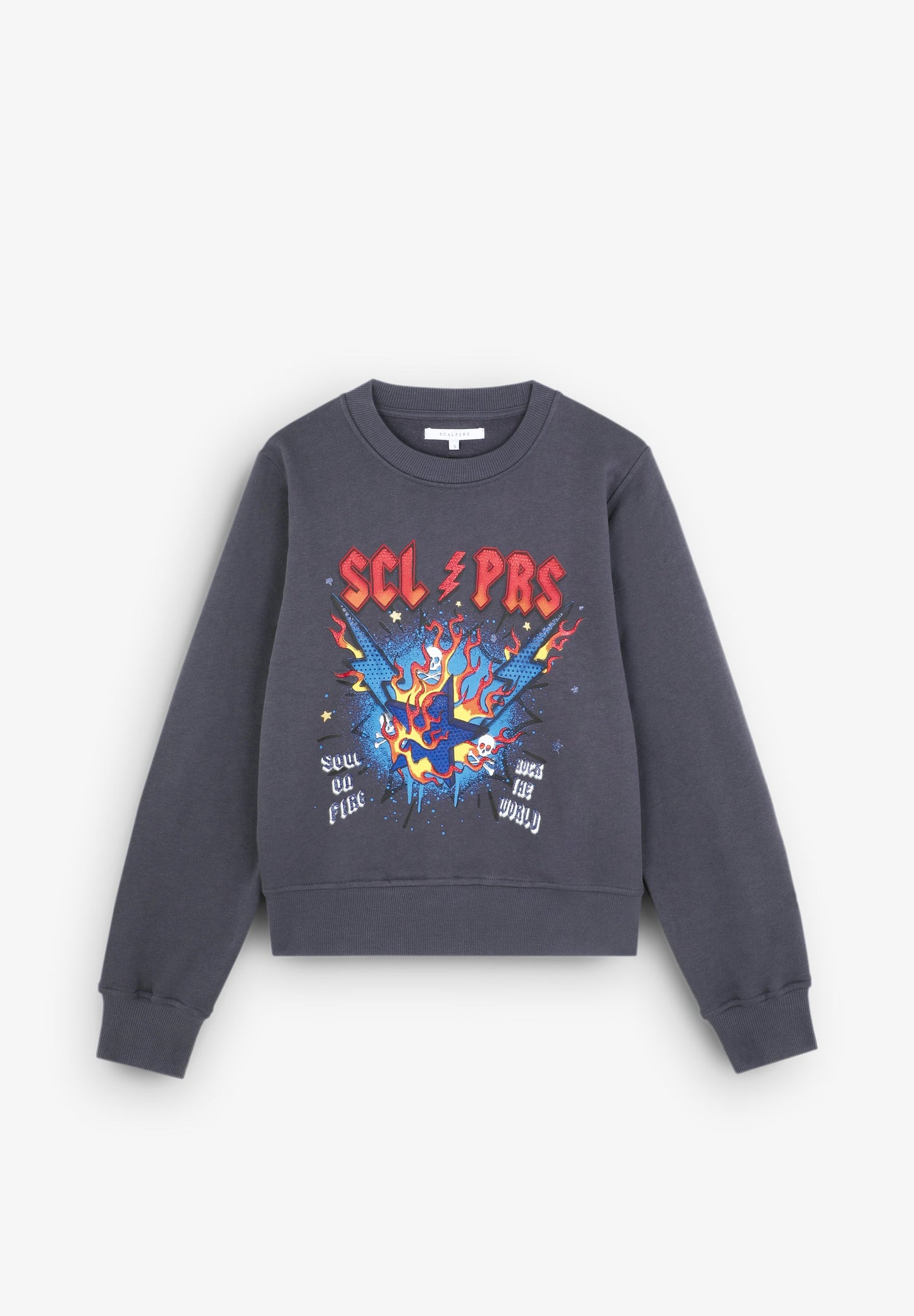 SWEATSHIRT MIT ROCKER-PRINT