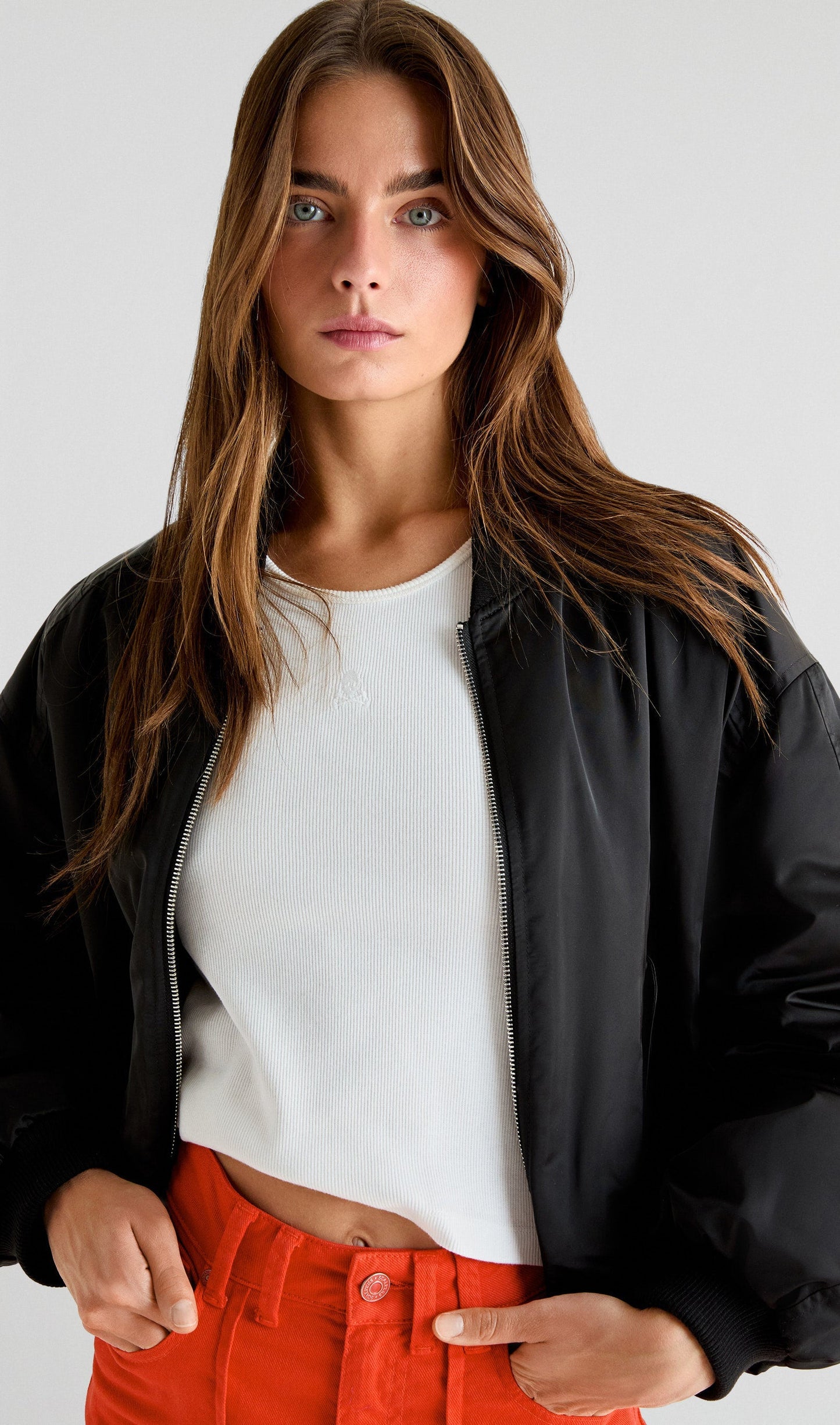 BOMBER COLLAR JACKET