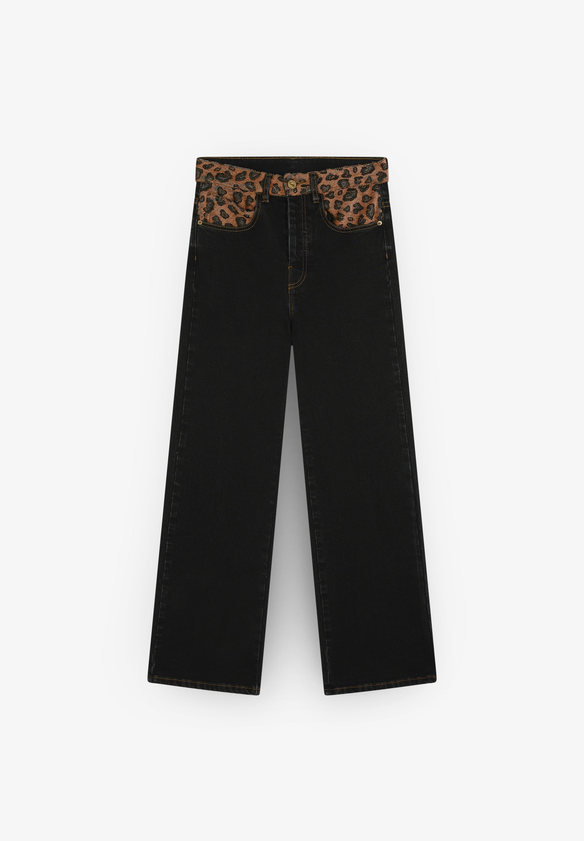 JEANS MIT ANIMALPRINT