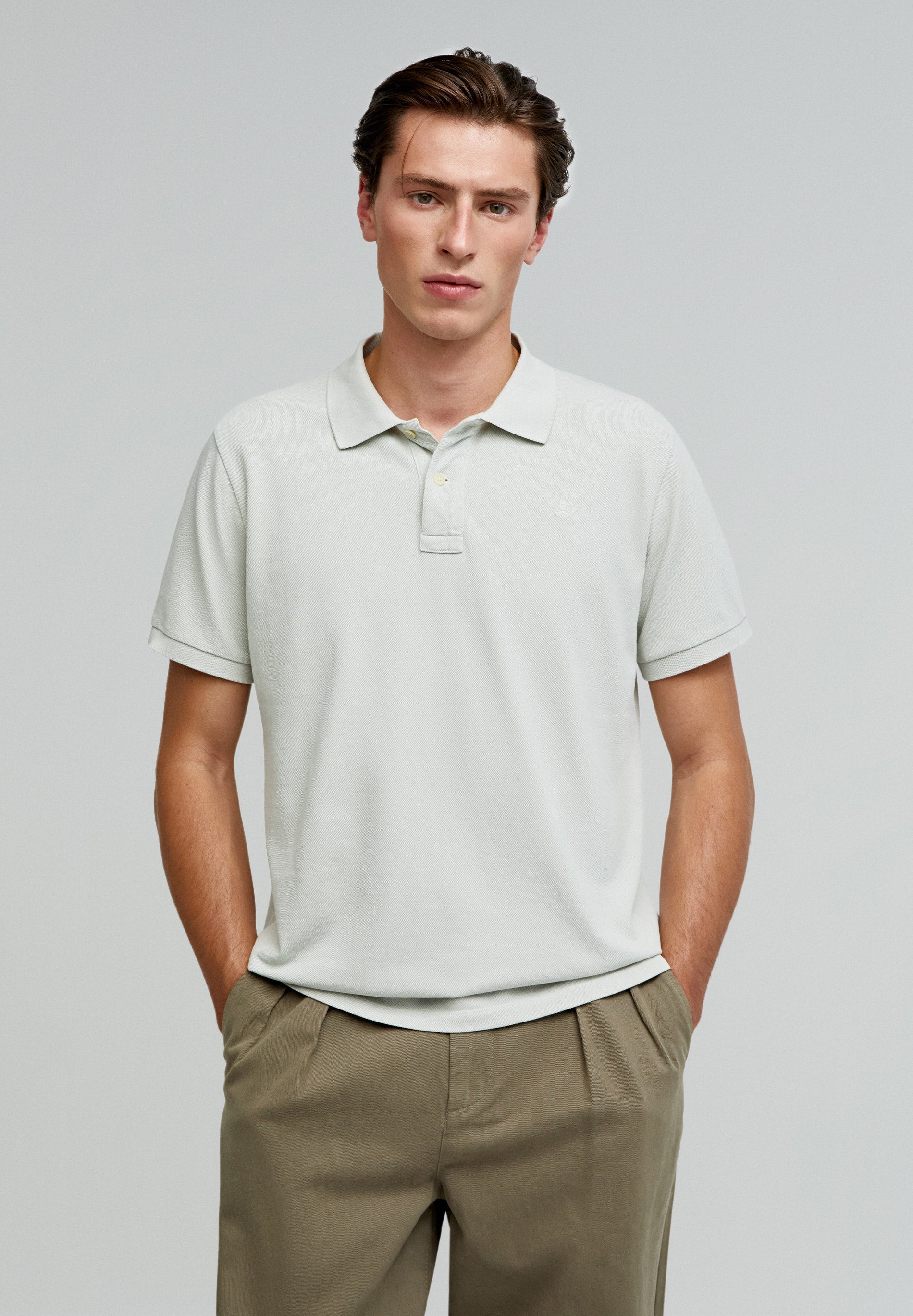 BASIC-POLOSHIRT MIT TOTENKOPF