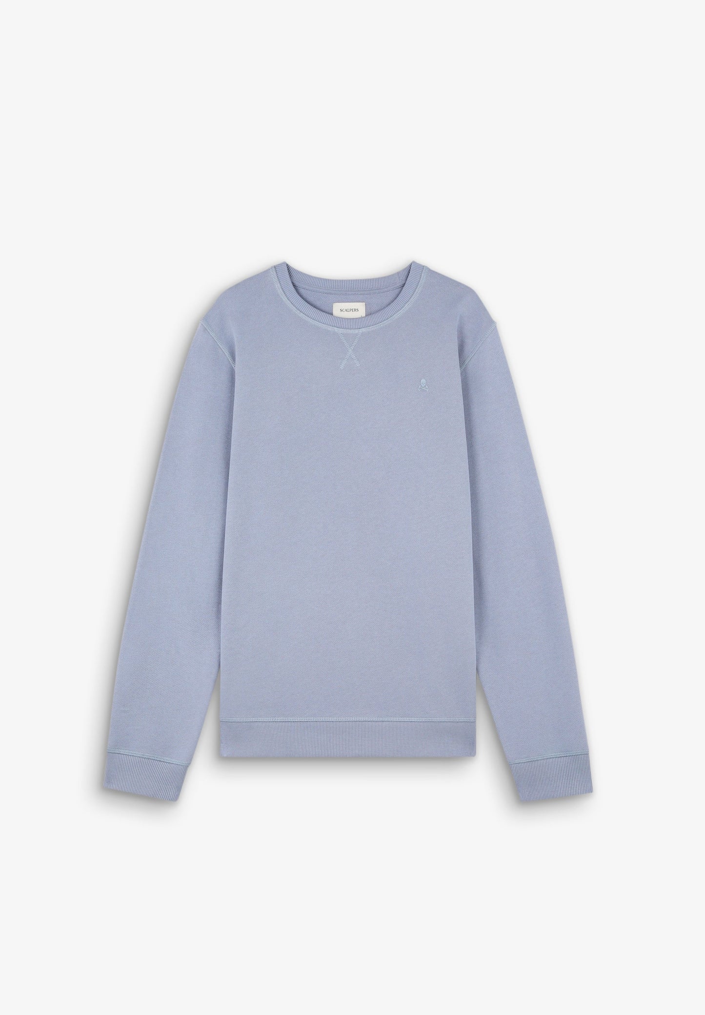 SWEATSHIRT BASIC TOTENKOPF-STICKEREI