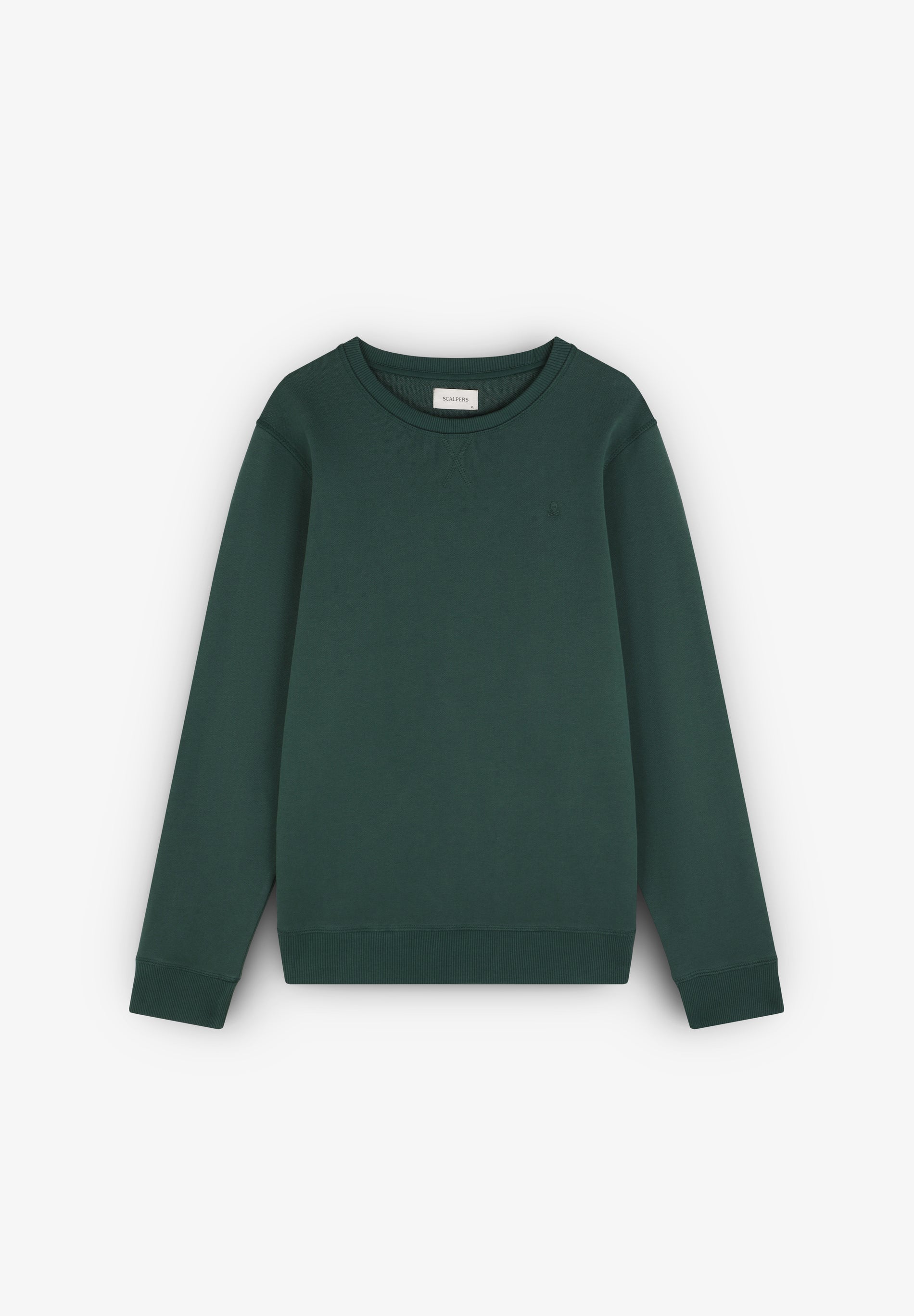 SWEATSHIRT BASIC TOTENKOPF-STICKEREI