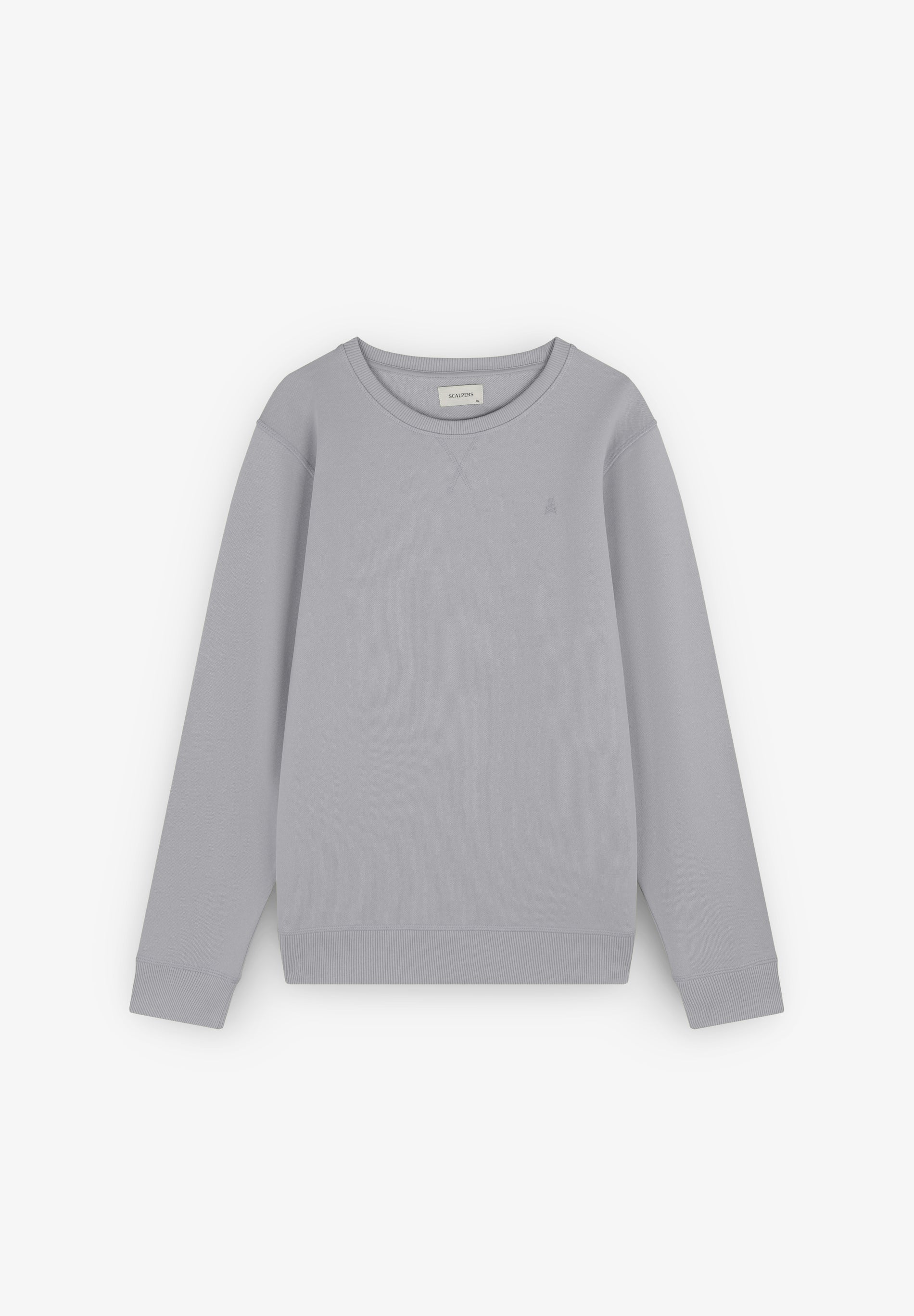 SWEATSHIRT BASIC TOTENKOPF-STICKEREI