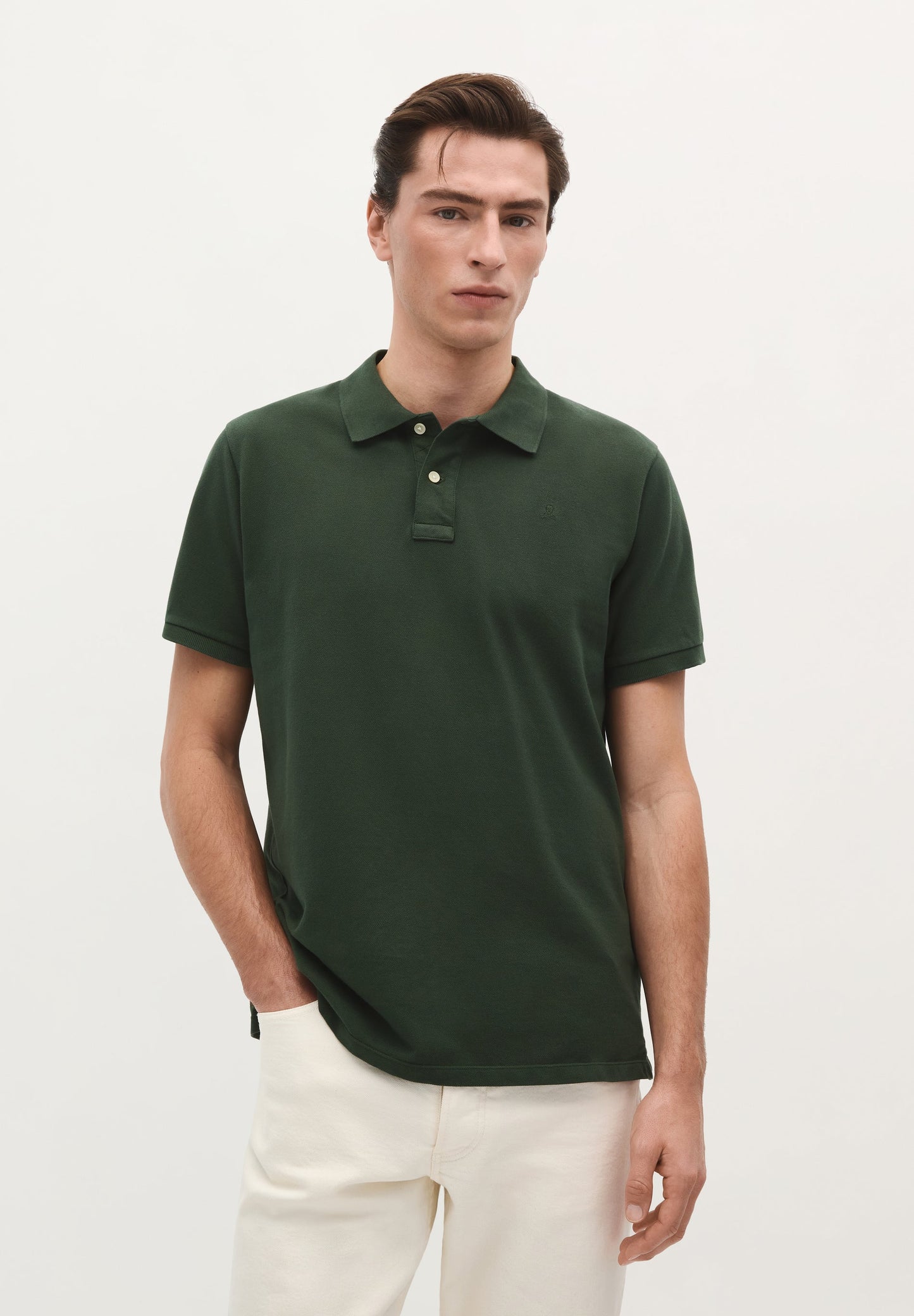BASIC-POLOSHIRT MIT TOTENKOPF