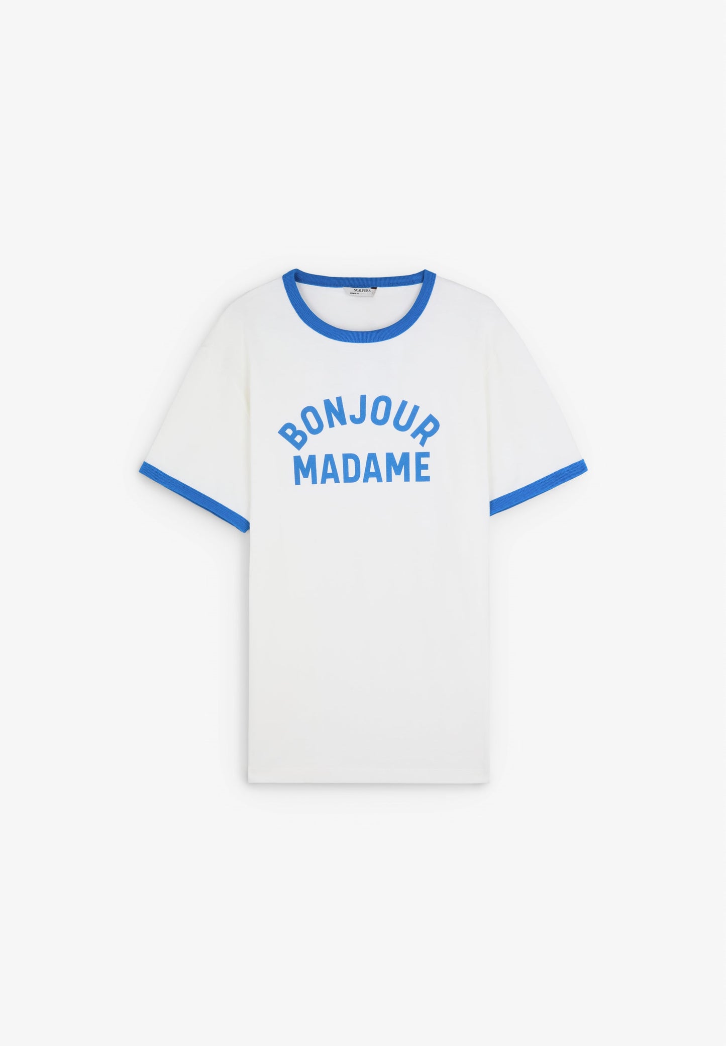 T-SHIRT MIT BONJOUR-PRINT