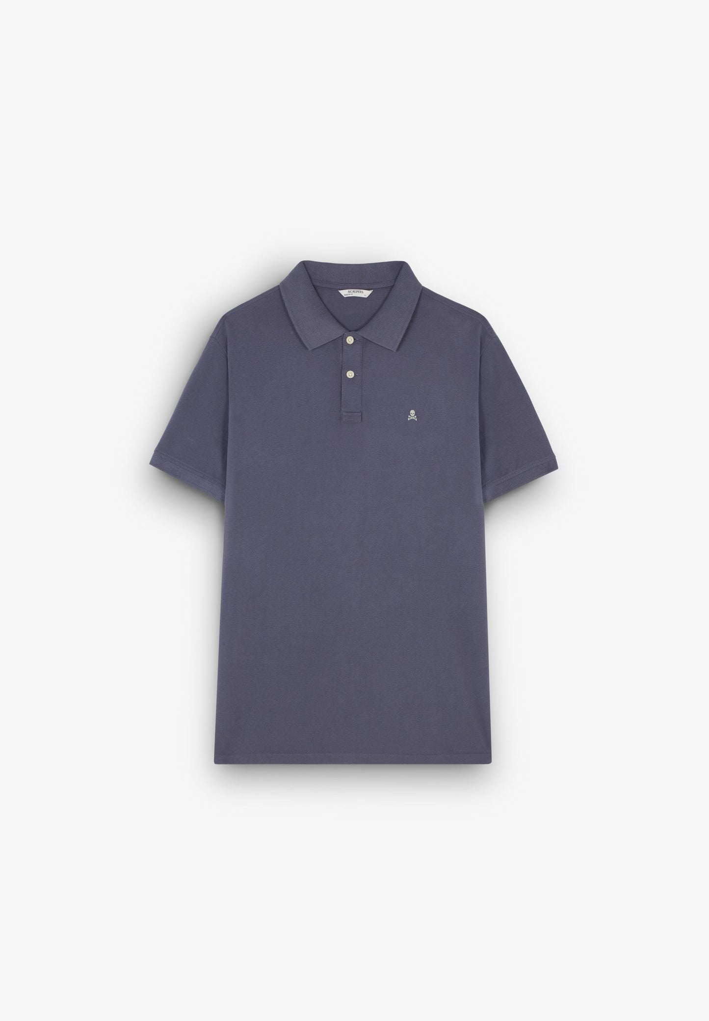 POLOSHIRT MIT FARBLICH ABGESETZTEM TOTENKOPF