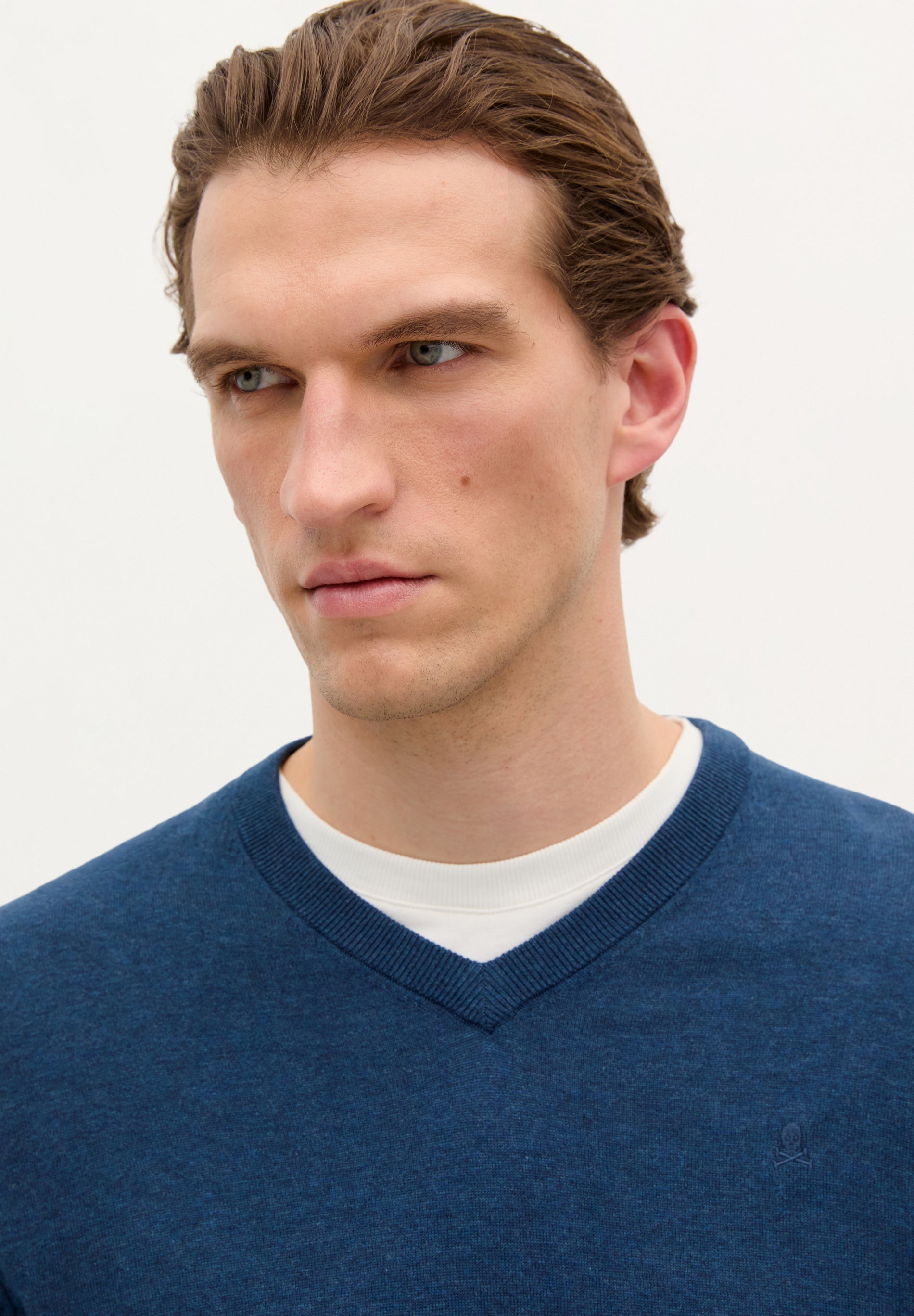 SCSKULL V NECK TRICOT