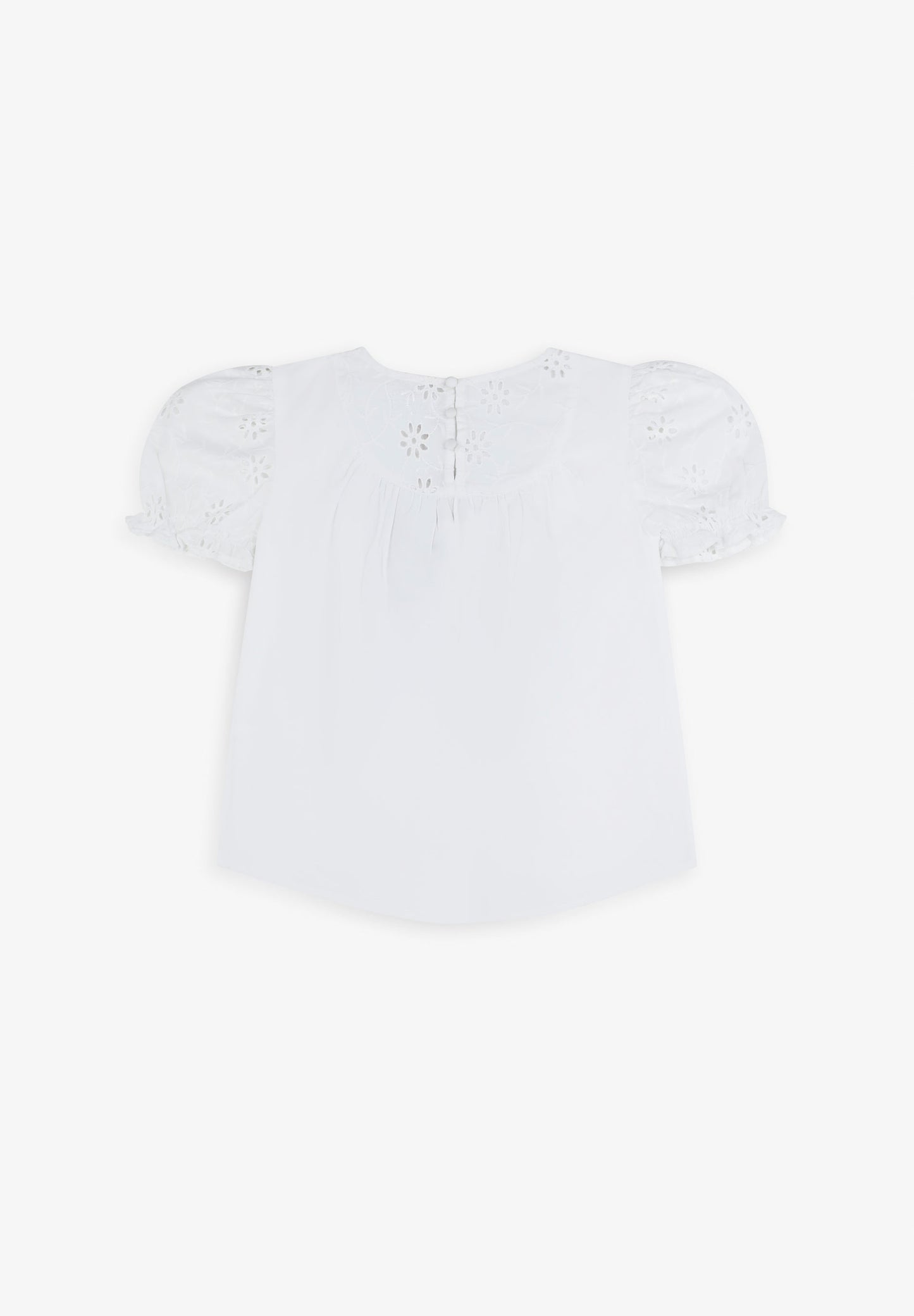 BLUSE MIT PUFFÄRMELN