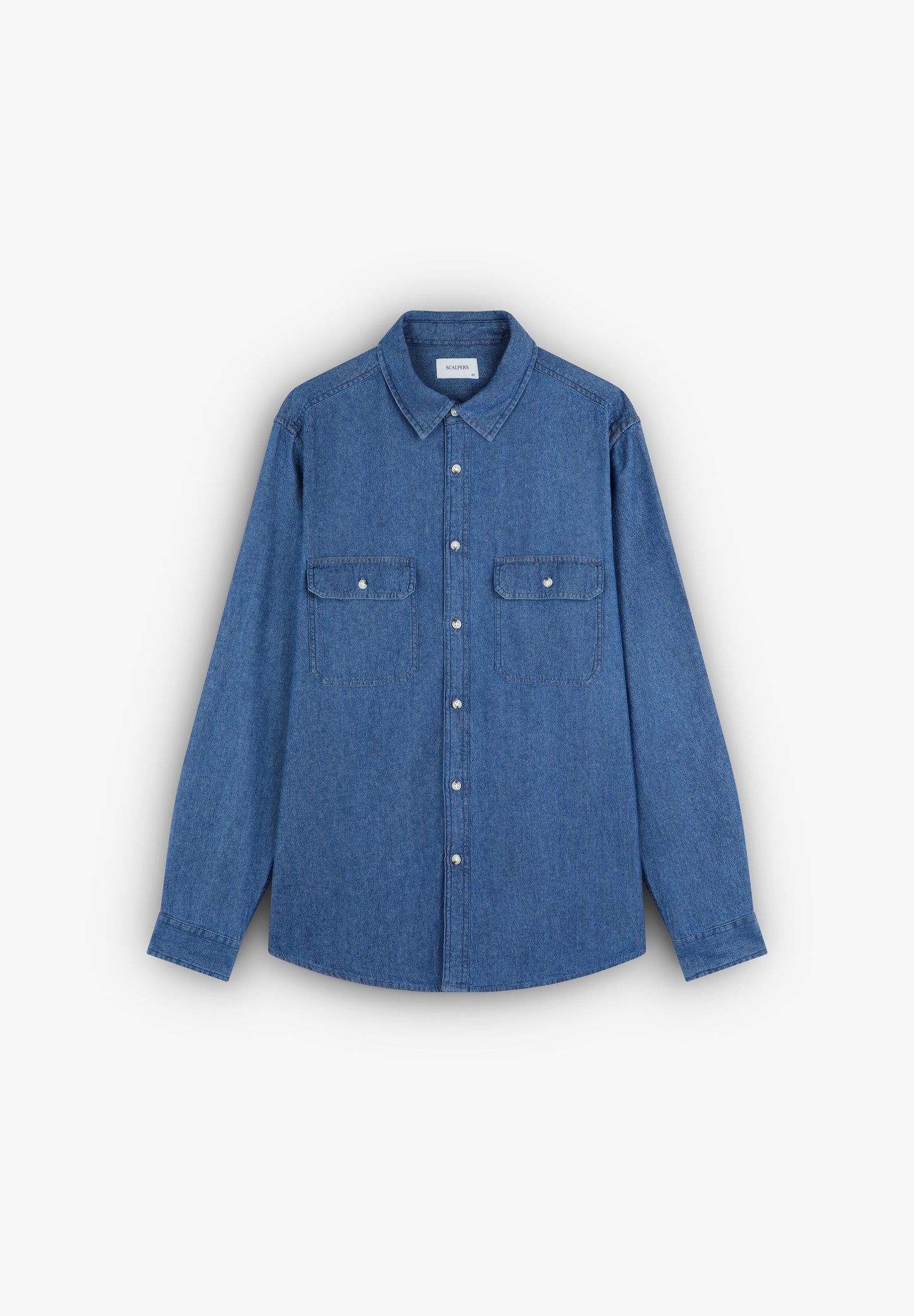 DENIMHEMD MIT TASCHEN
