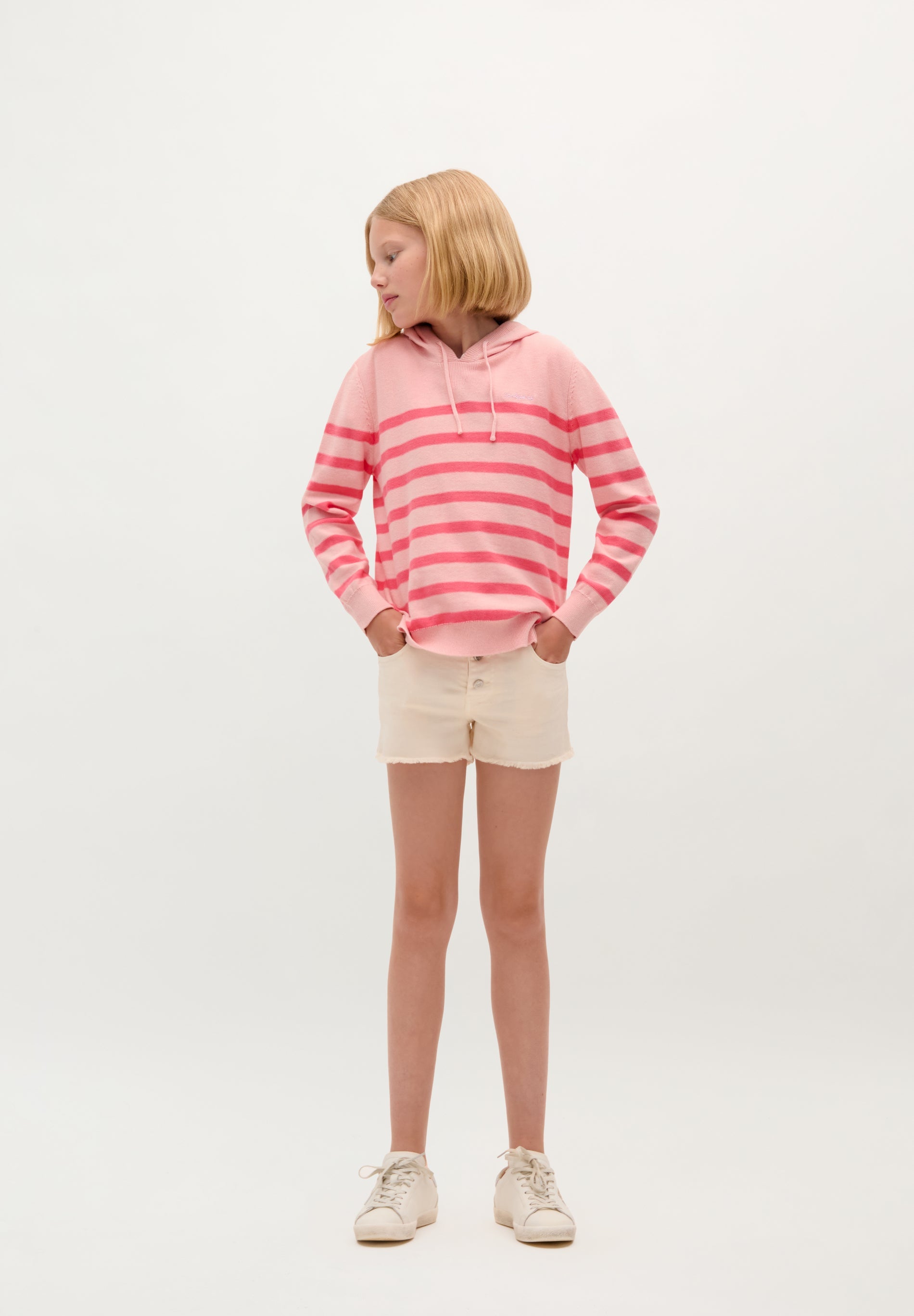 SCSTRIPES HOODIE TRICOT GIRLS