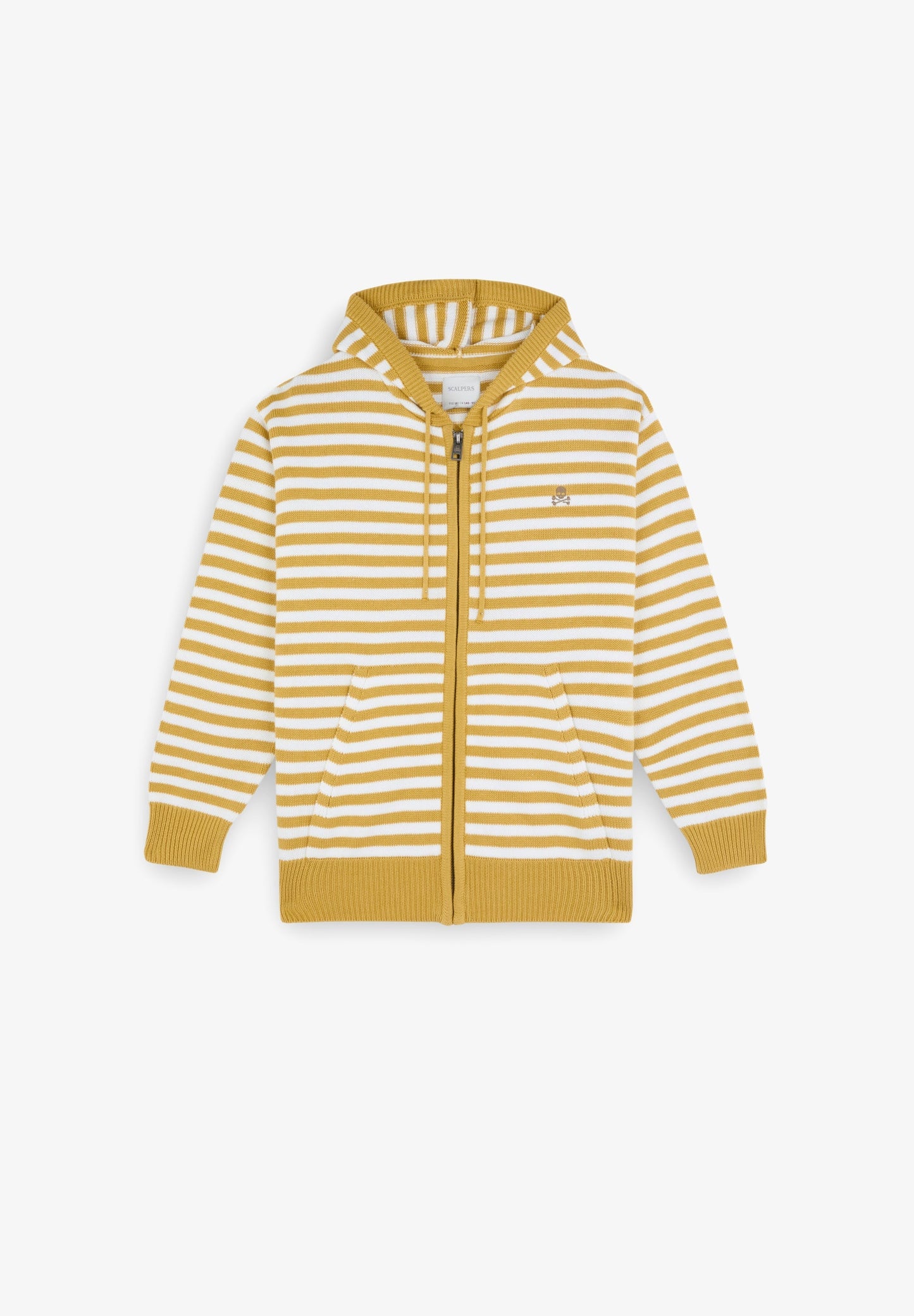GESTREIFTER HOODIE MIT REISSVERSCHLUSS