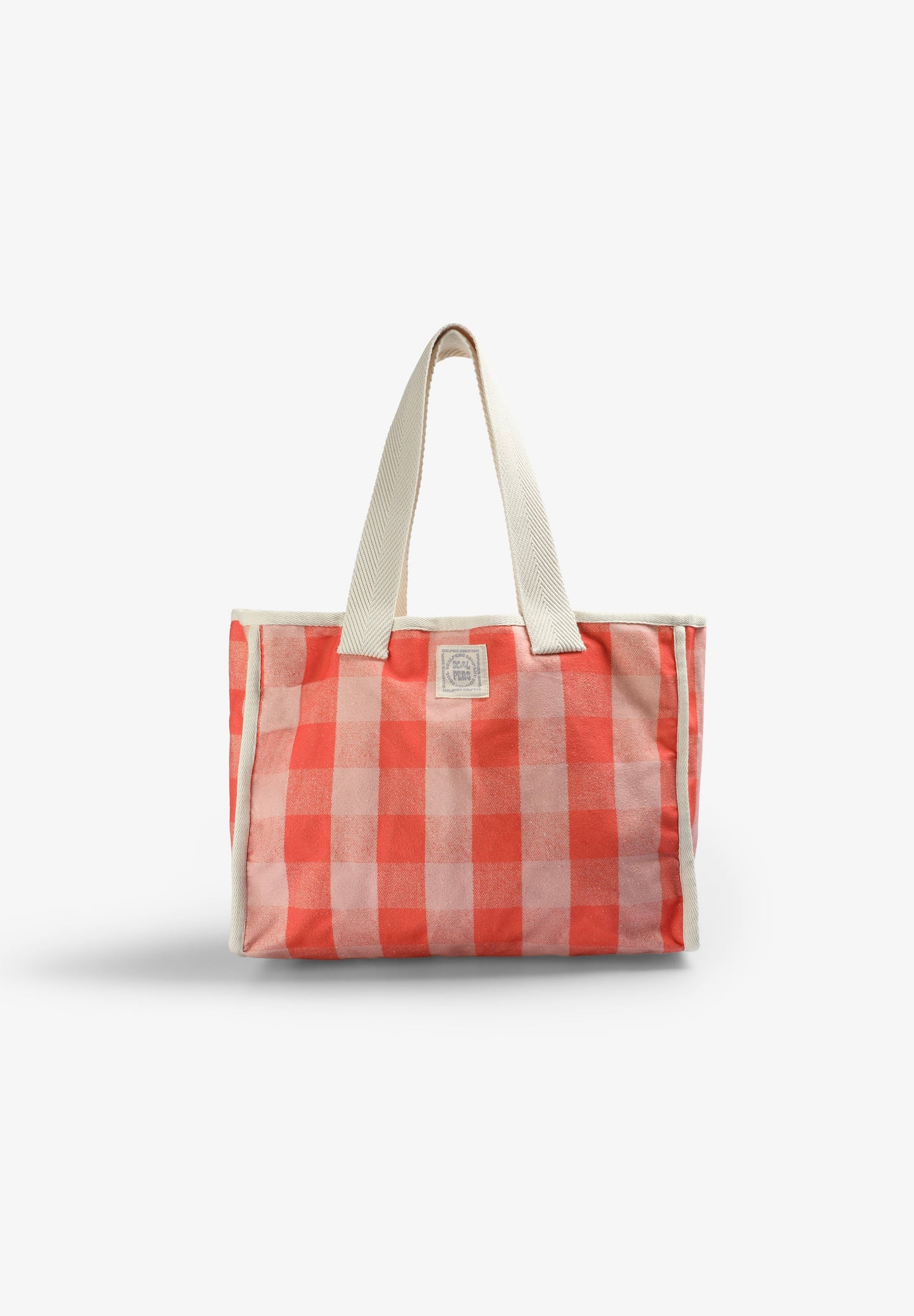 SHOPPERTASCHE MIT VICHY-PRINT