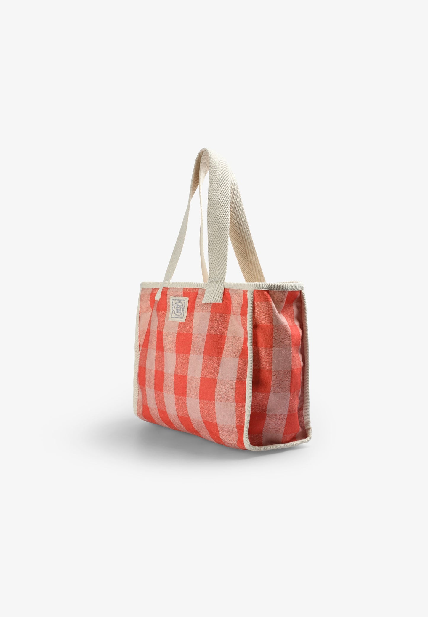 SHOPPERTASCHE MIT VICHY-PRINT