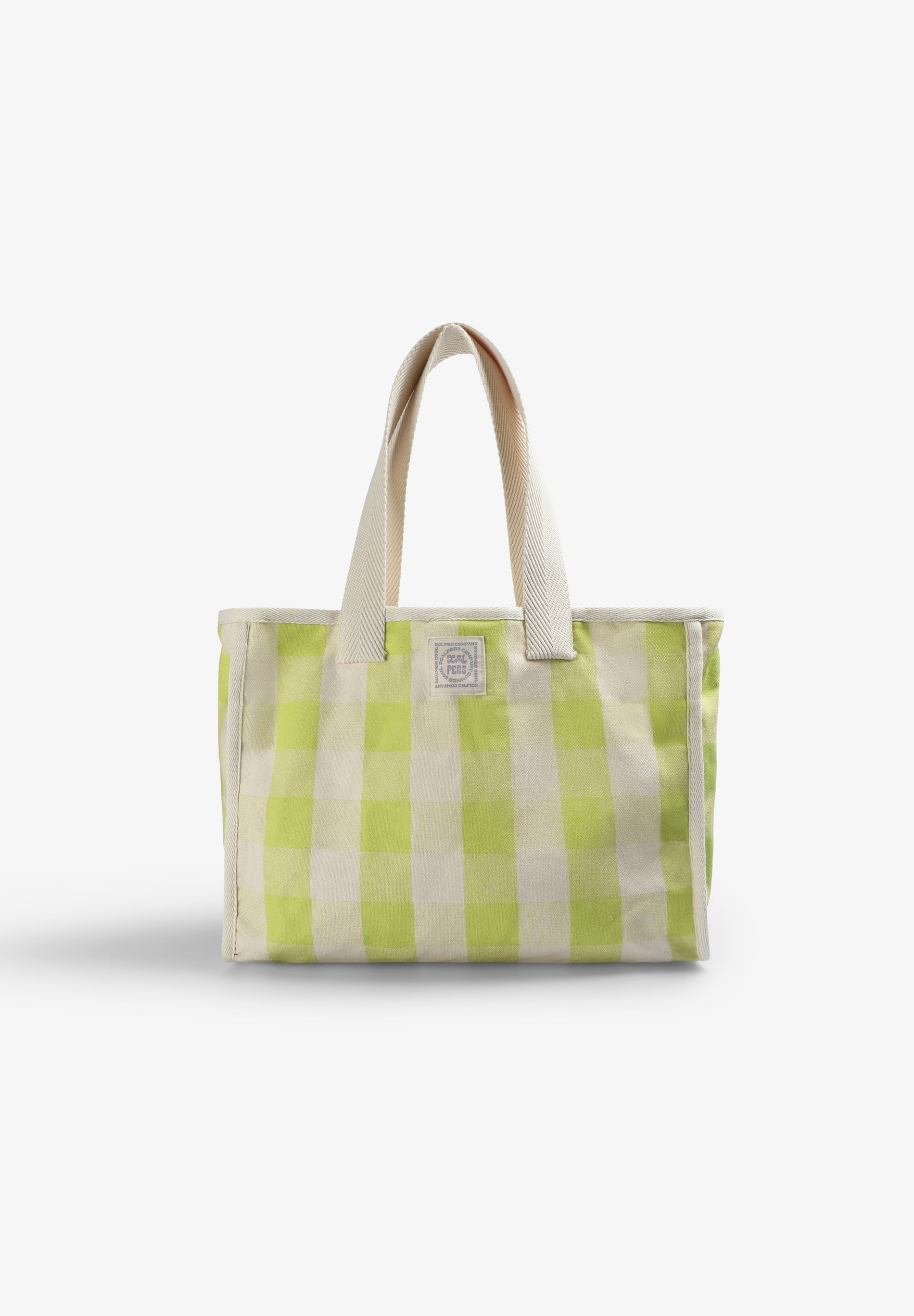 SHOPPERTASCHE MIT VICHY-PRINT