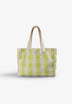 SHOPPERTASCHE MIT VICHY-PRINT