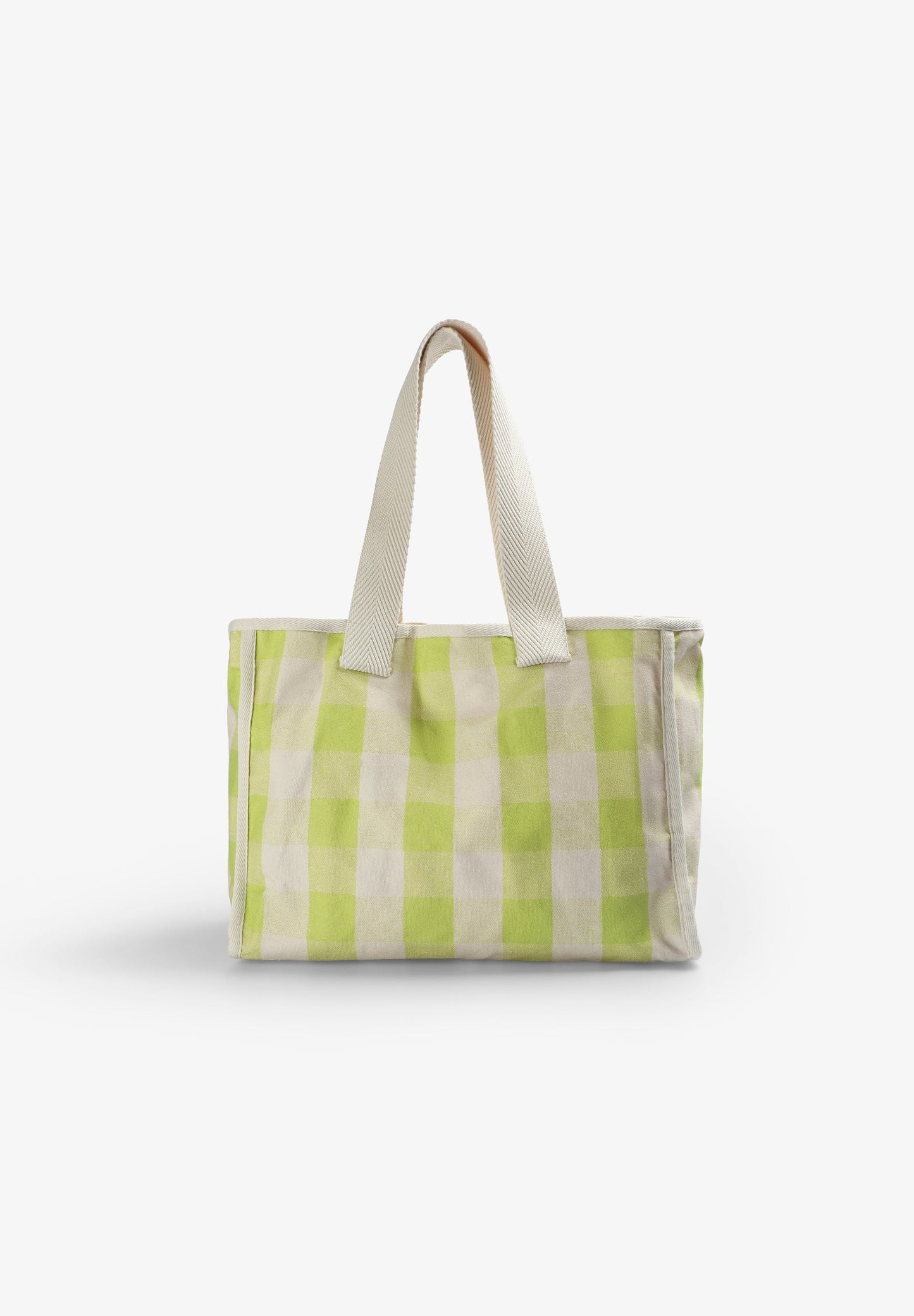 SHOPPERTASCHE MIT VICHY-PRINT