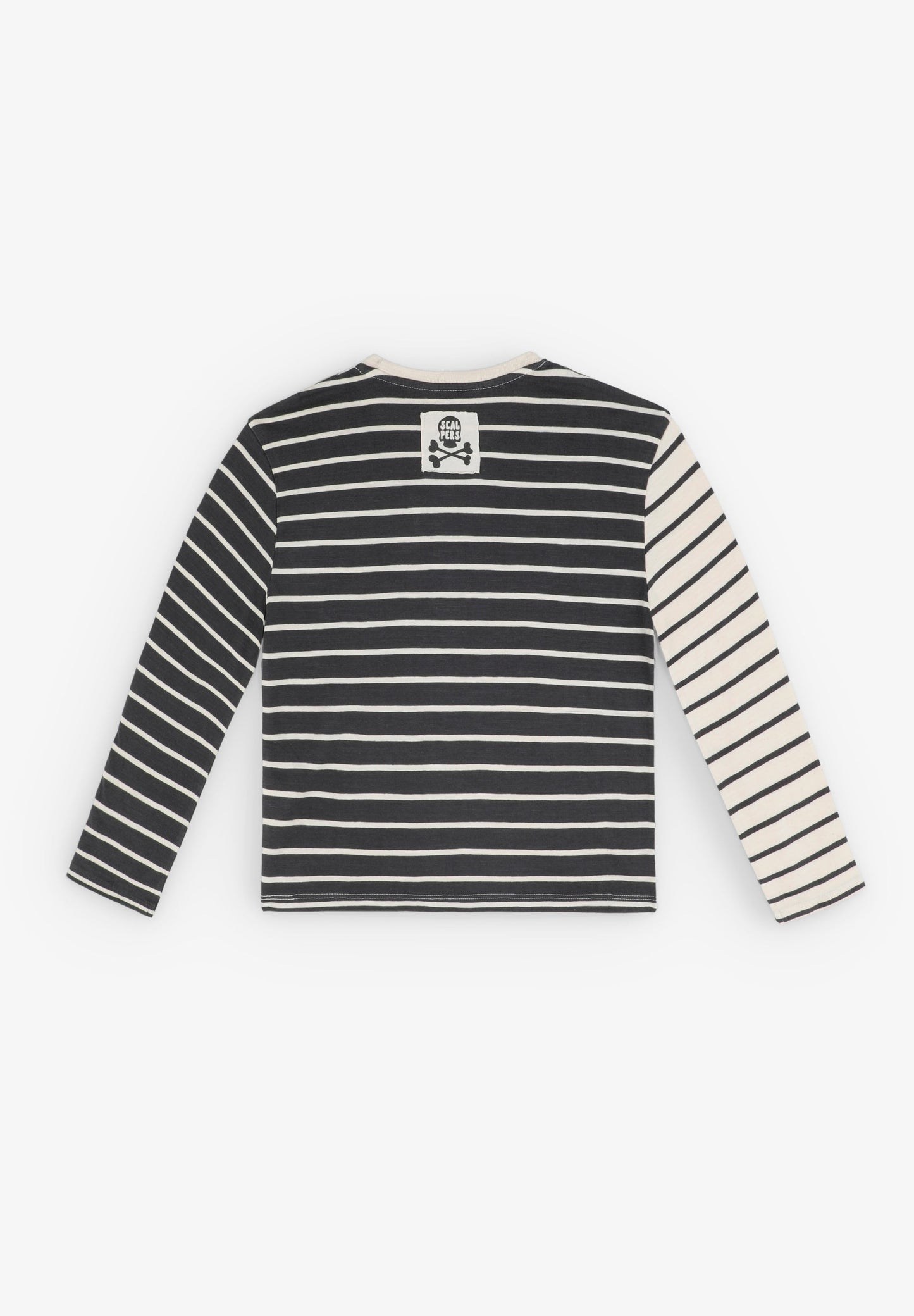SHIRT MIT FARBLICH ABGESETZTEN STREIFEN UND TASCHE