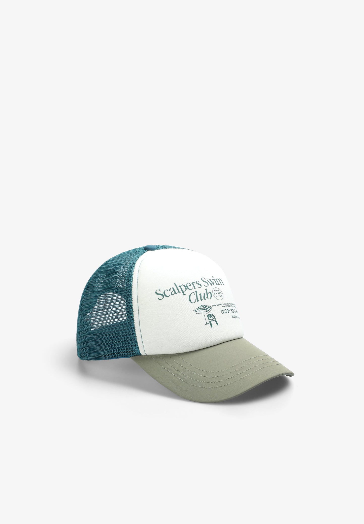 DREIFARBIGE TRUCKER-CAP MIT MESH