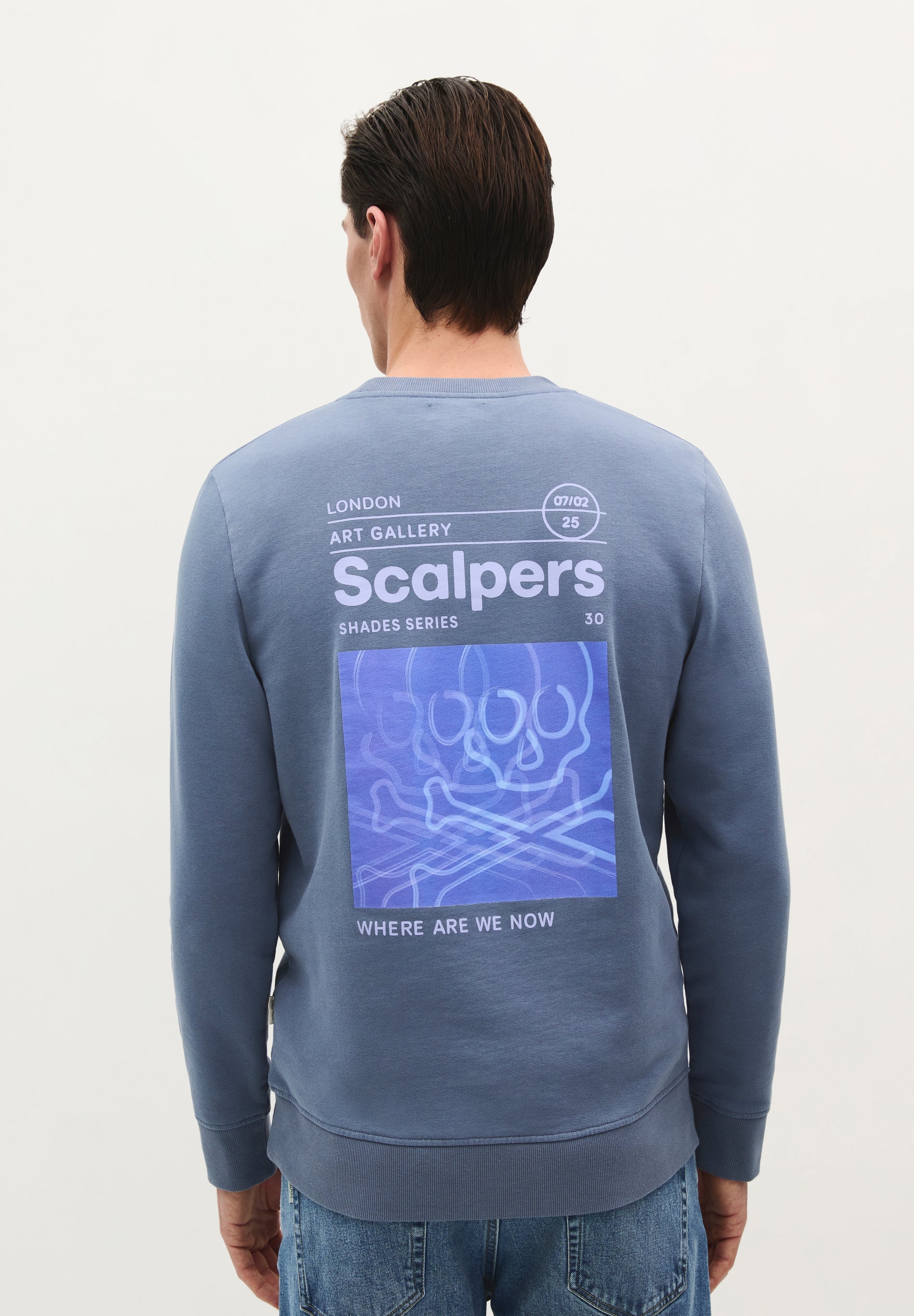HOODY MIT STROKE-PRINT
