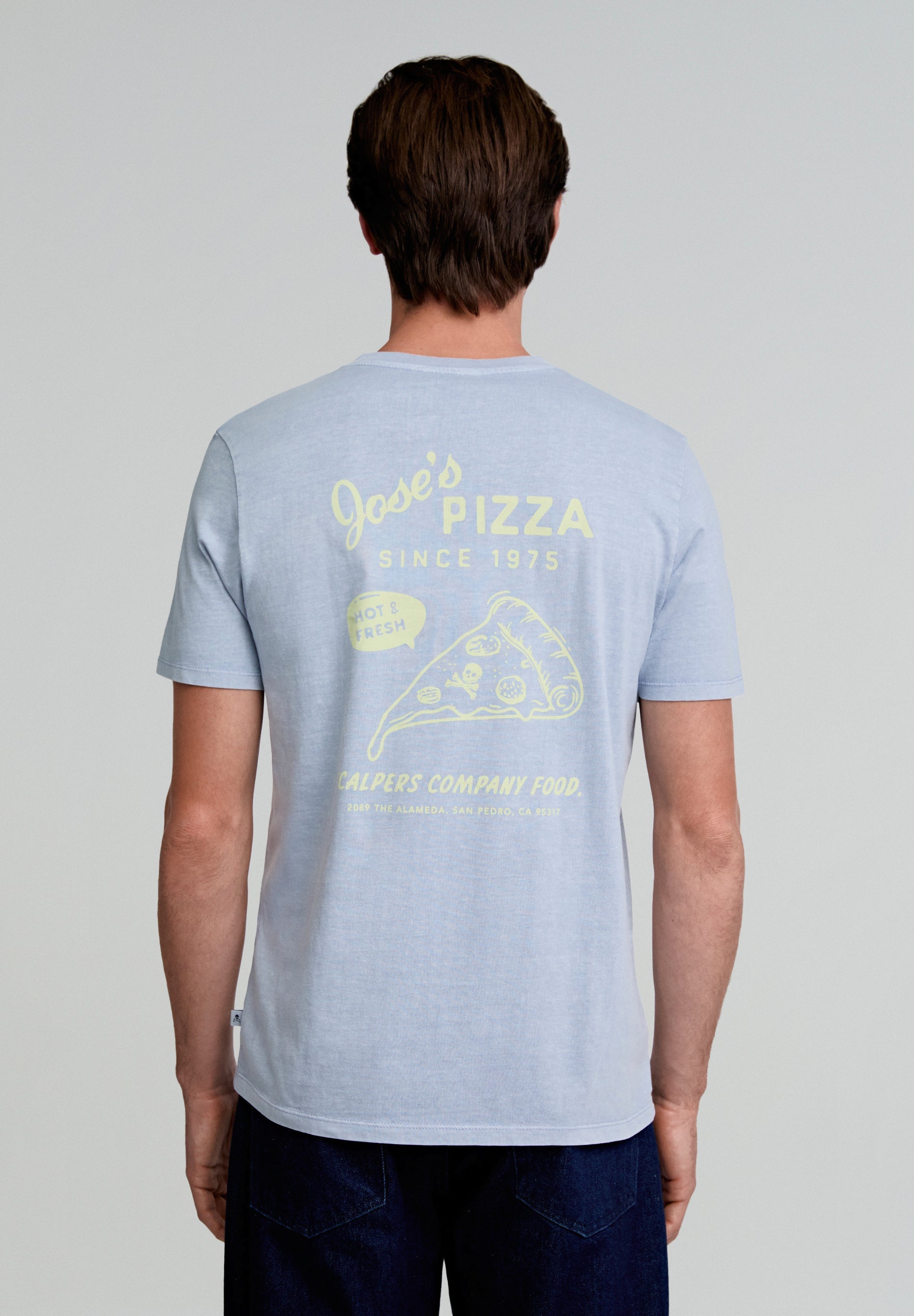 T-SHIRT MIT PIZZA-PRINT