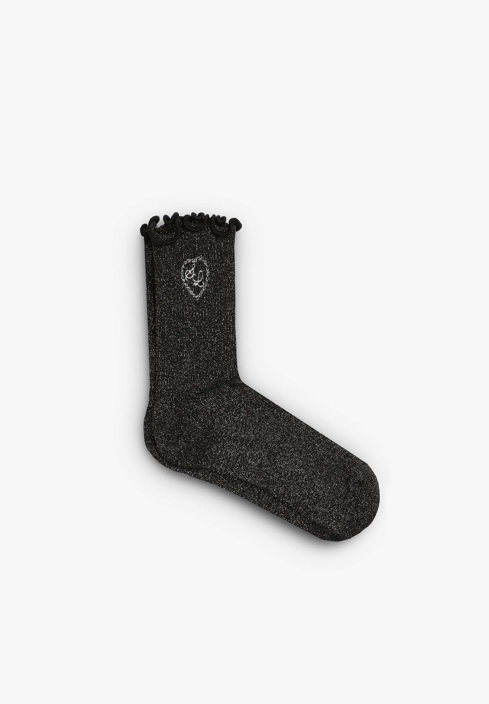 LUREX-SOCKEN MIT STICKEREI SCALPERS X LOVE STORIES