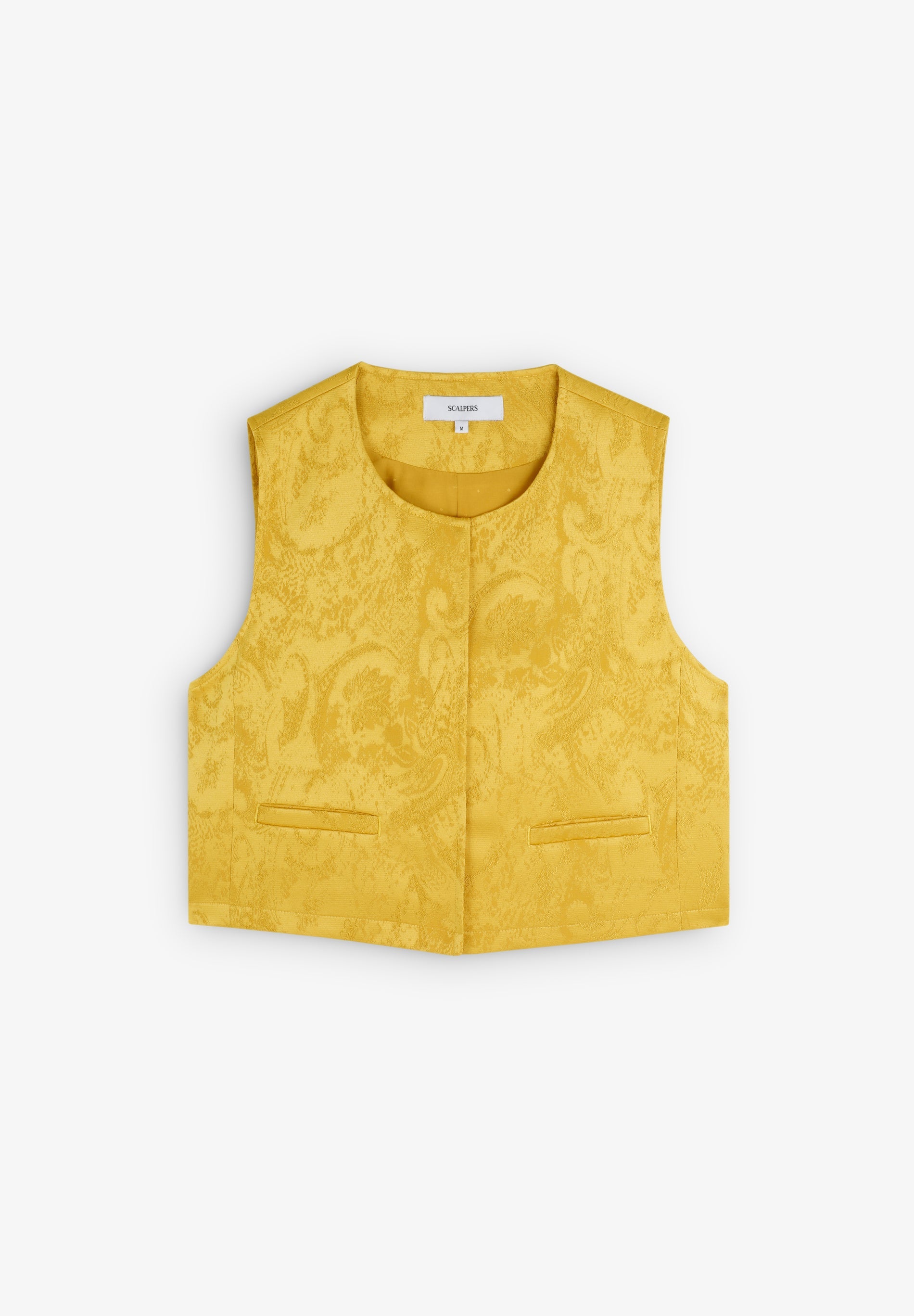 CROPPED-WESTE AUS JACQUARD