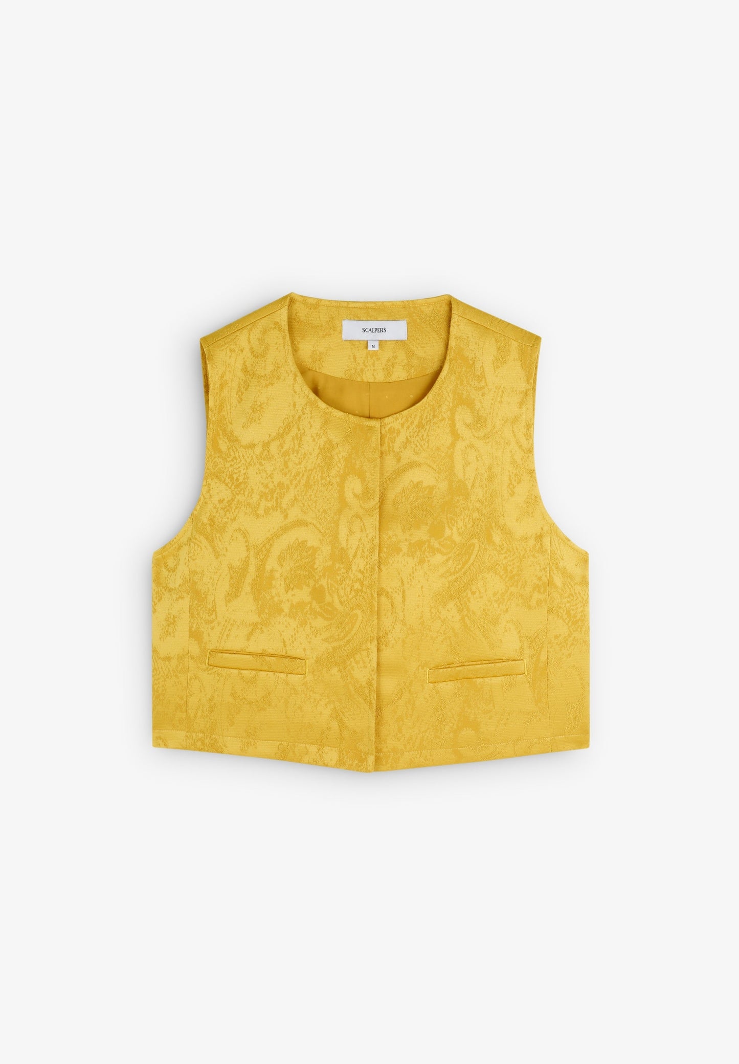 CROPPED-WESTE AUS JACQUARD