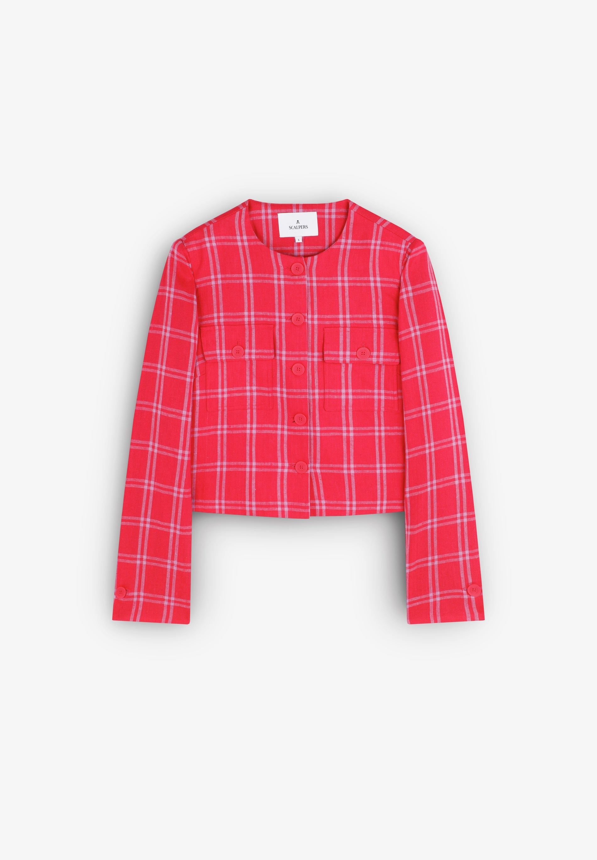 SCLINEN CHECK BLAZER