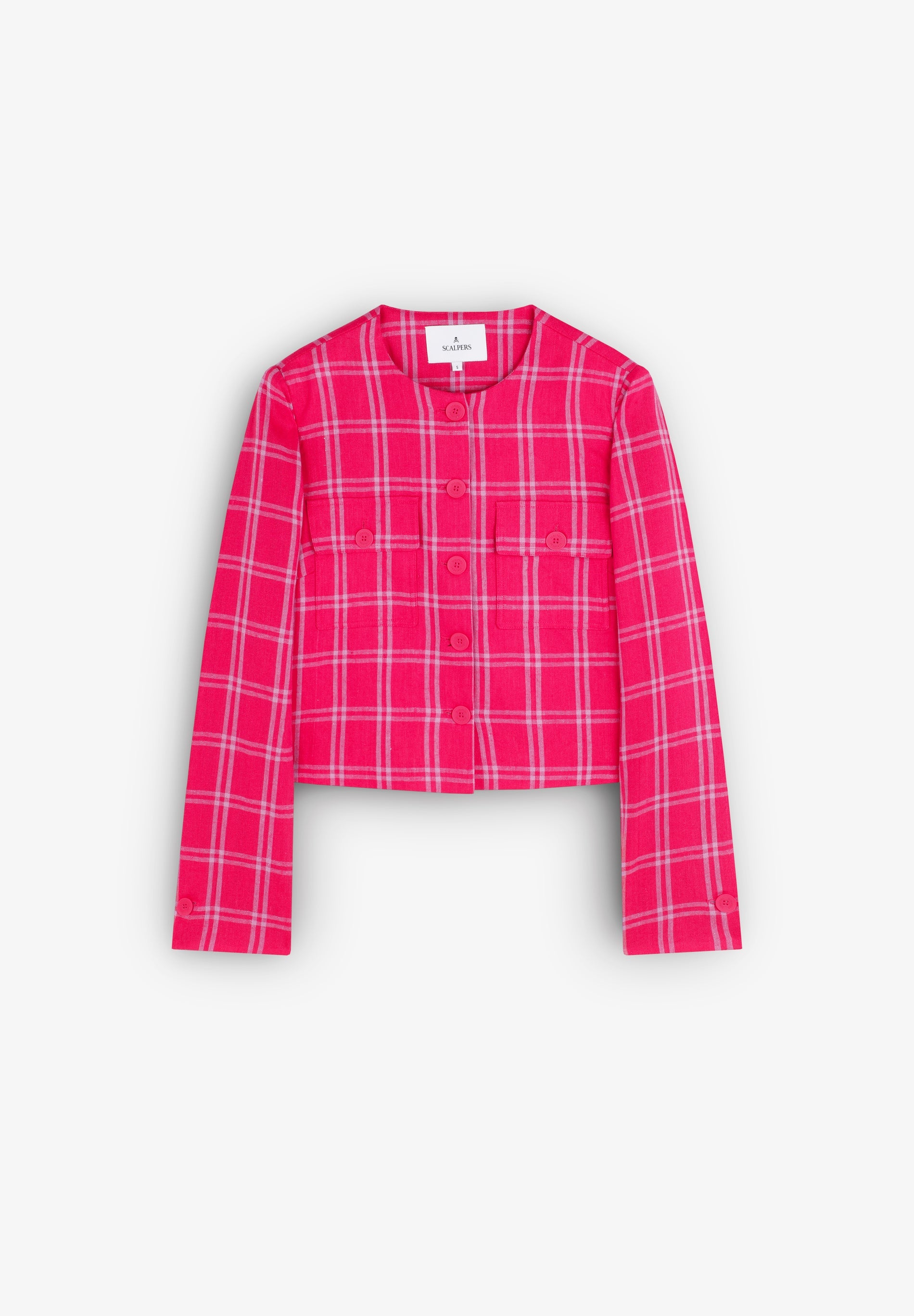 SCLINEN CHECK BLAZER