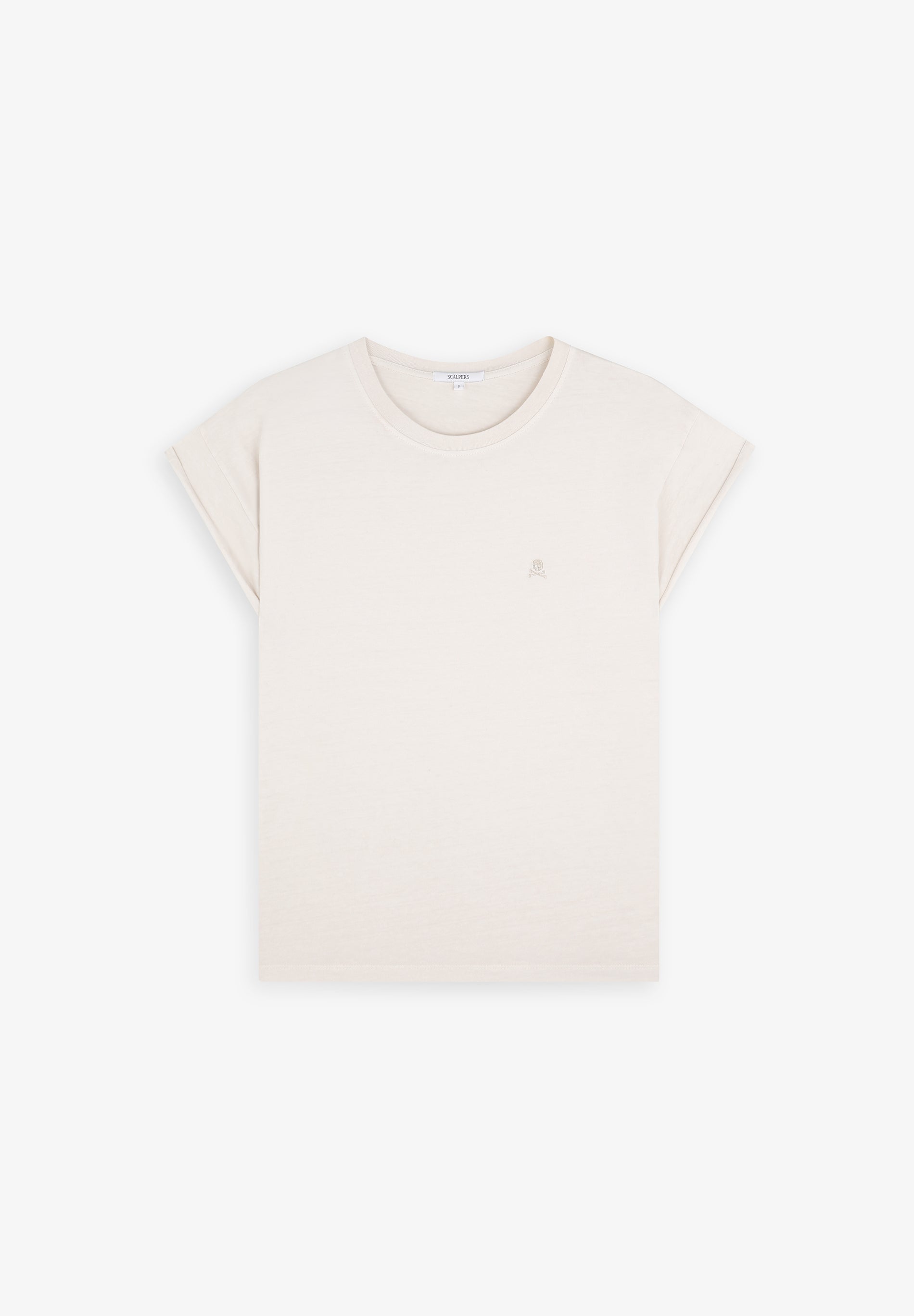 SHIRT MIT FARBLICH PASSENDER TOTENKOPFSTICKEREI