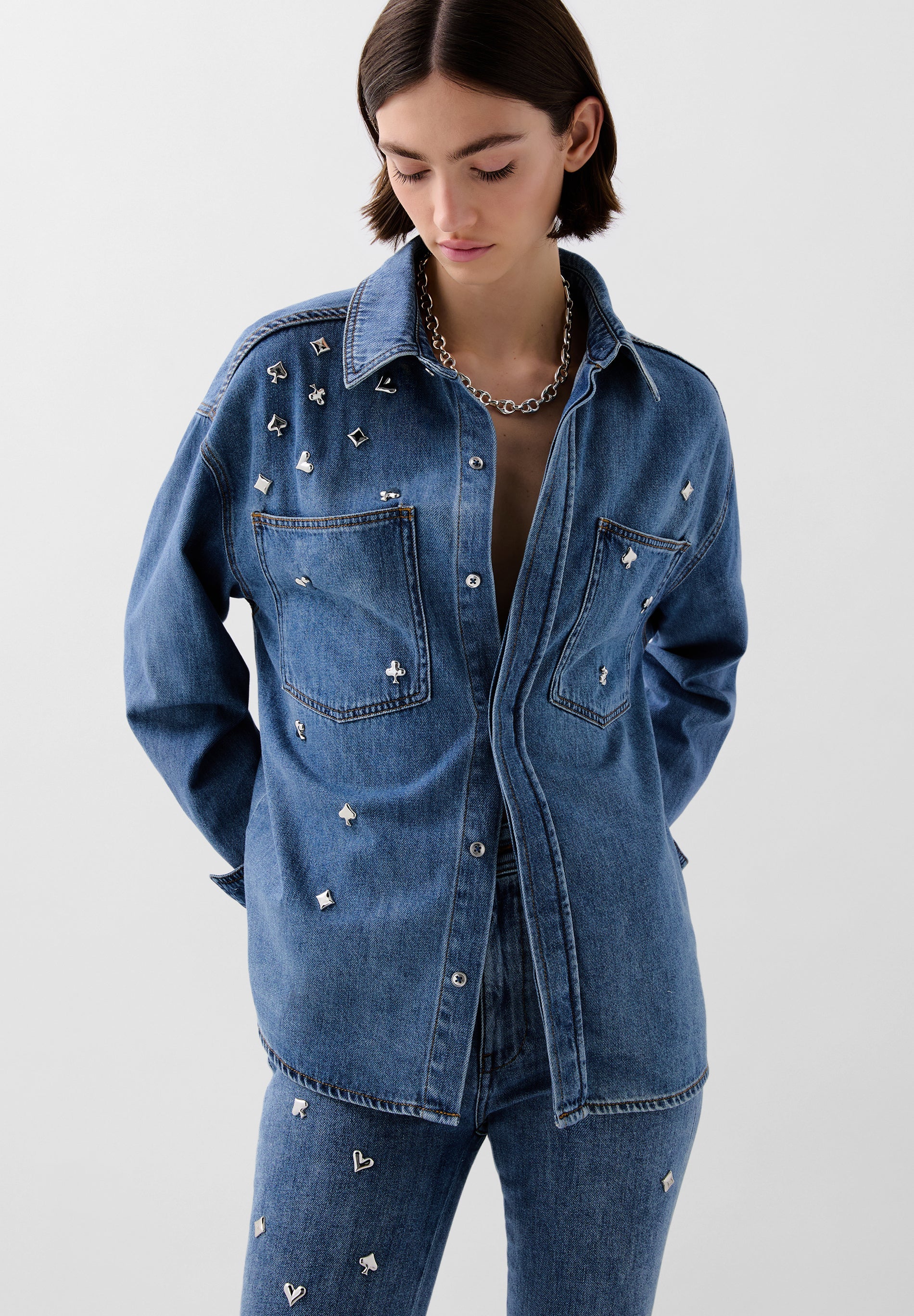 SCPOCKER DENIM OVERSHIRT
