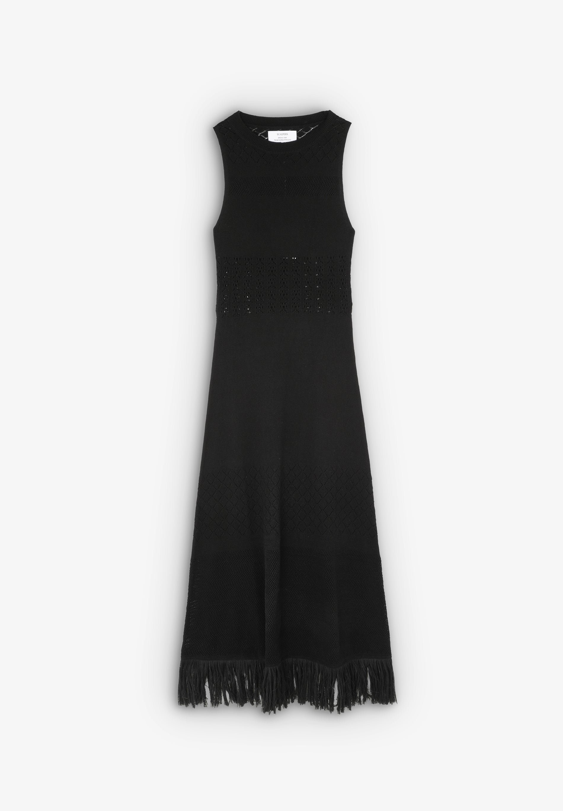 STRICKKLEID MIT FRANSEN