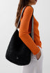 ZWEIFARBIGE BUCKET-BAG RAPHIA