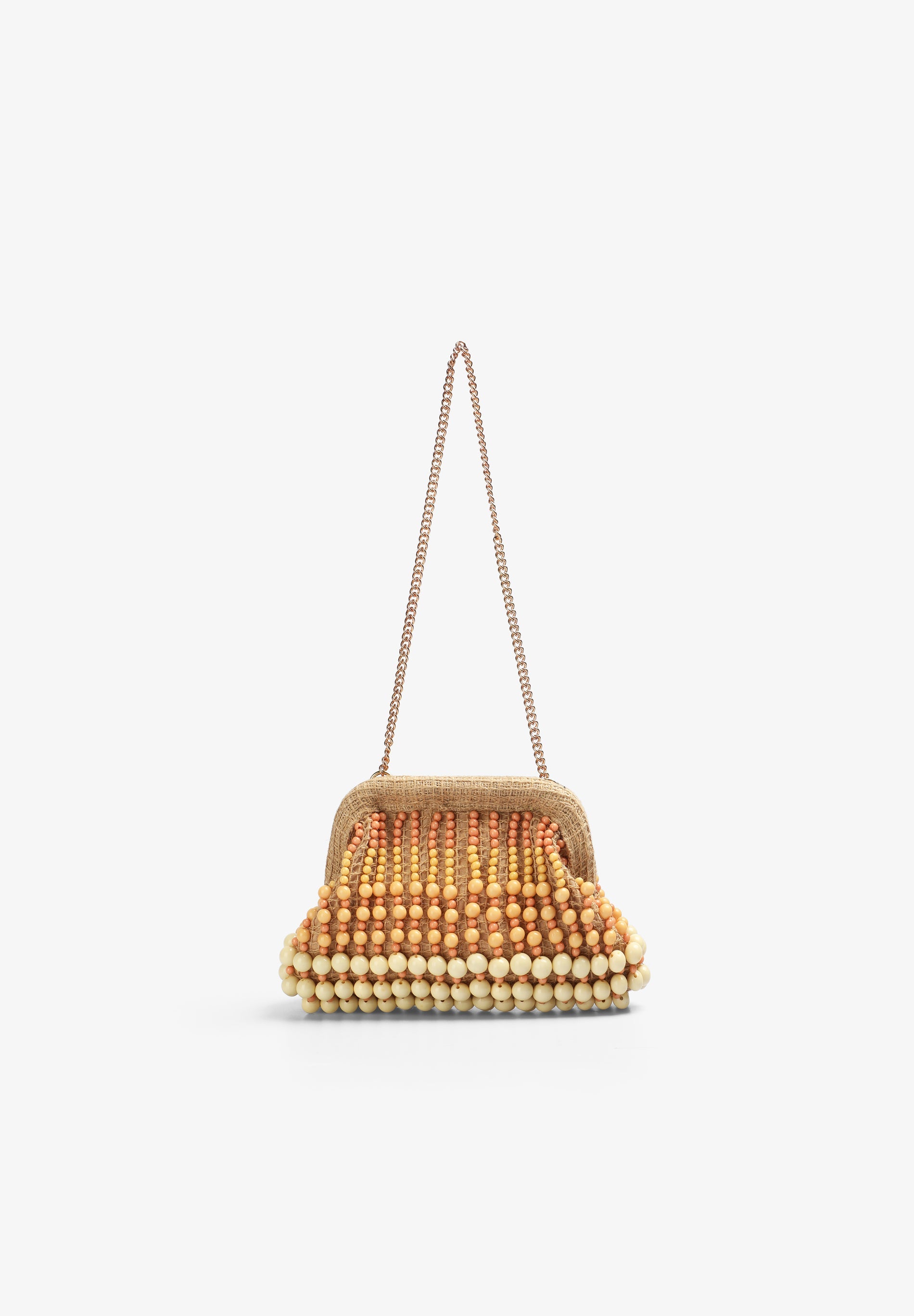 GEHÄKELTE TASCHE MIT PERLEN