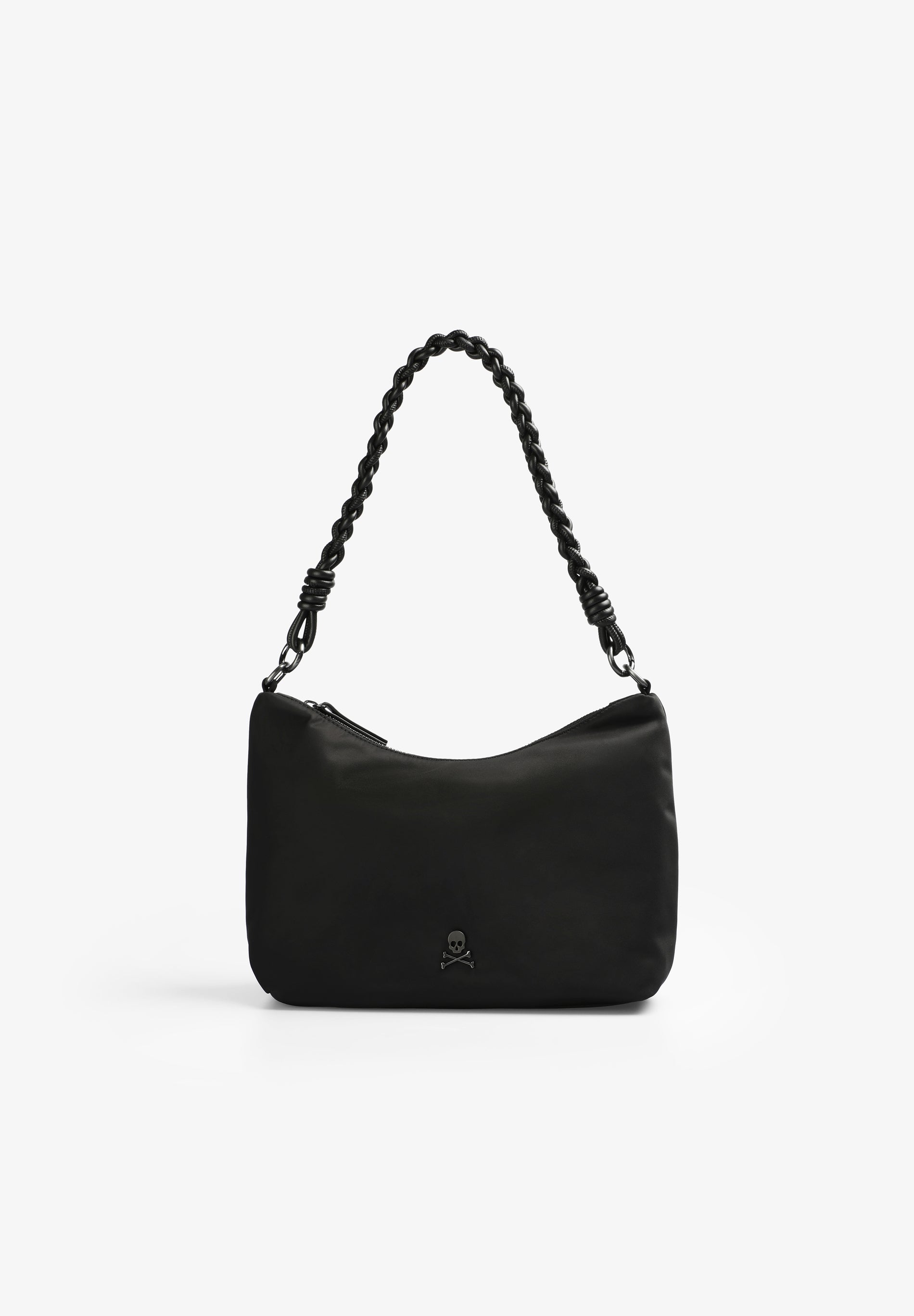 SCHULTERTASCHE MIT GEFLOCHTENEM TRAGEGURT