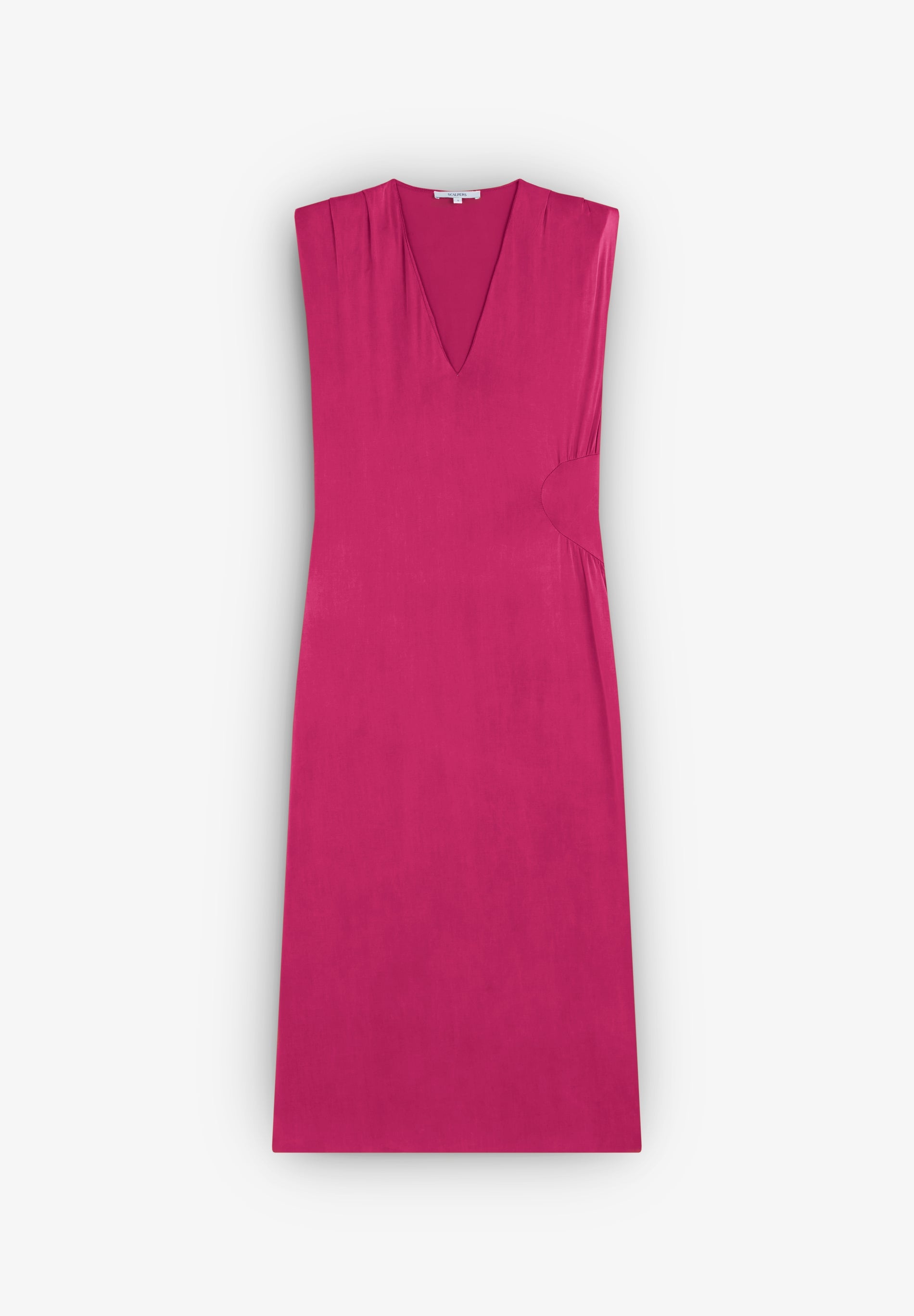 KLEID AUS CUPRO MIT DETAIL AM BUND