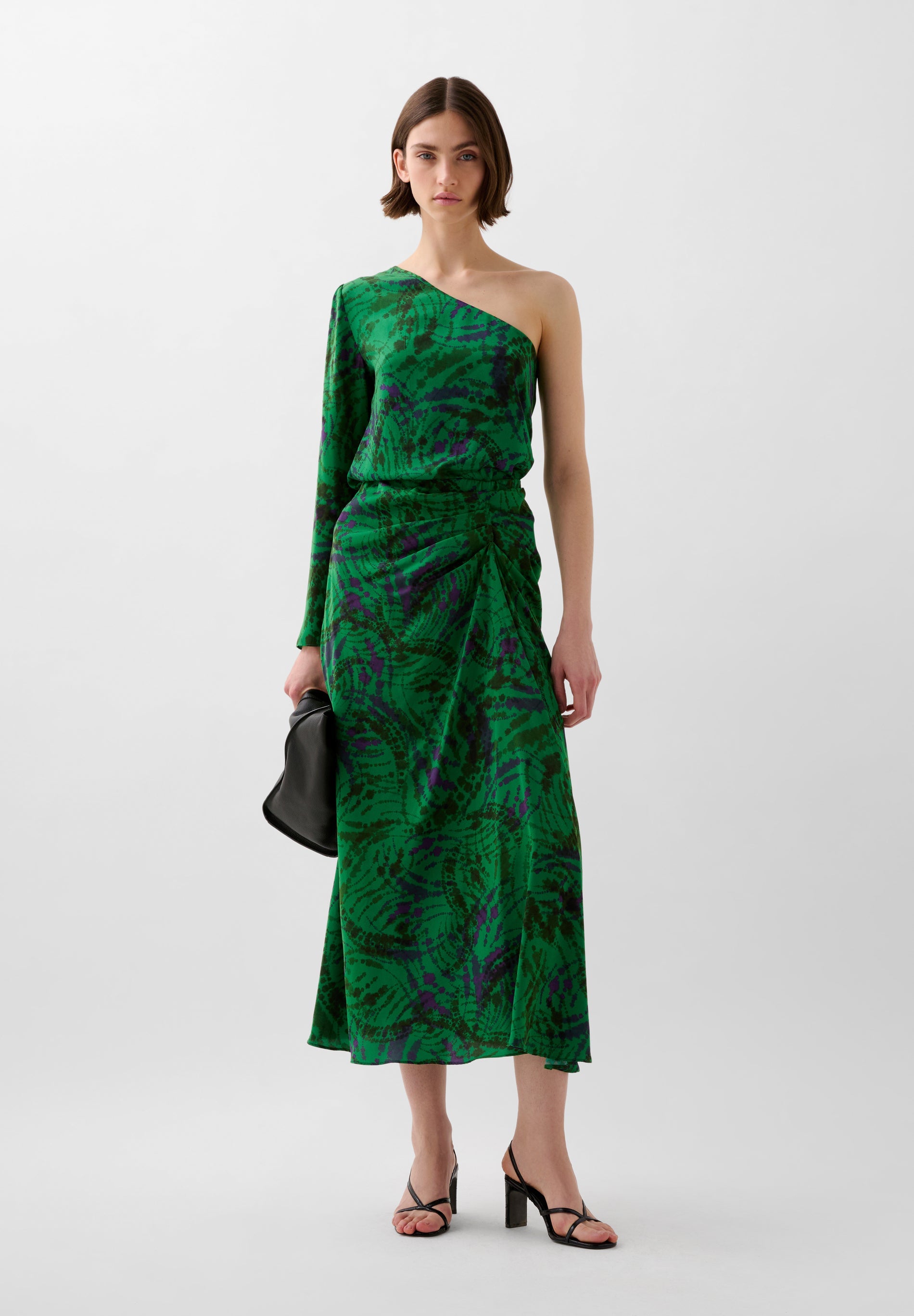 DRAPIERTER MIDIROCK MIT PRINT