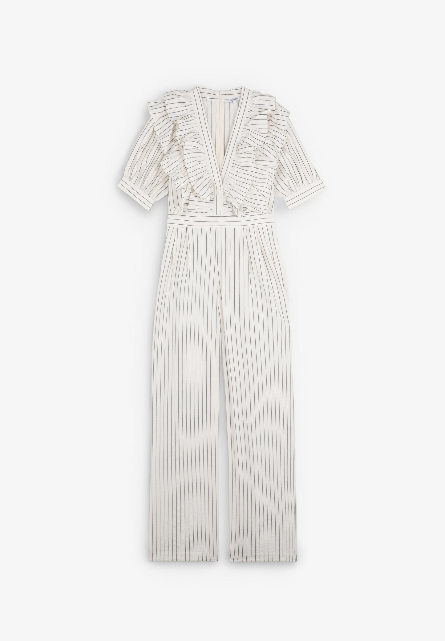 JUMPSUIT MIT STREIFEN UND VOLANTS