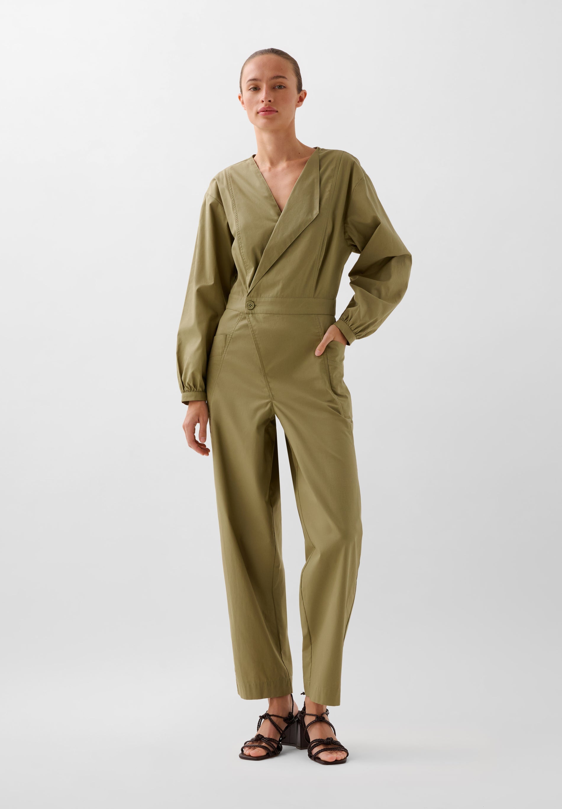 SCPLAIN COLOR JUMPSUIT