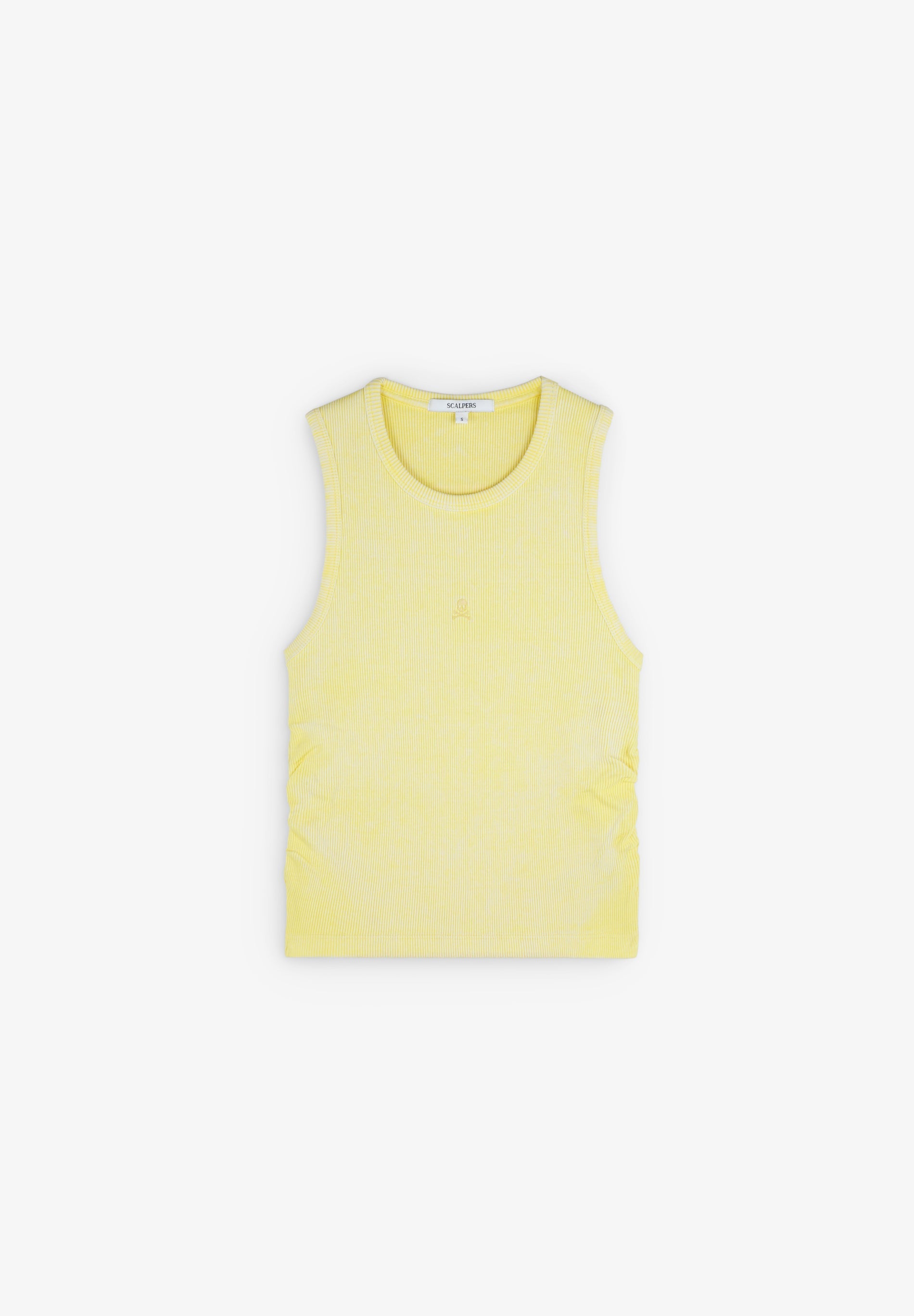 TANKTOP MIT SEITLICHEN RAFFUNGEN