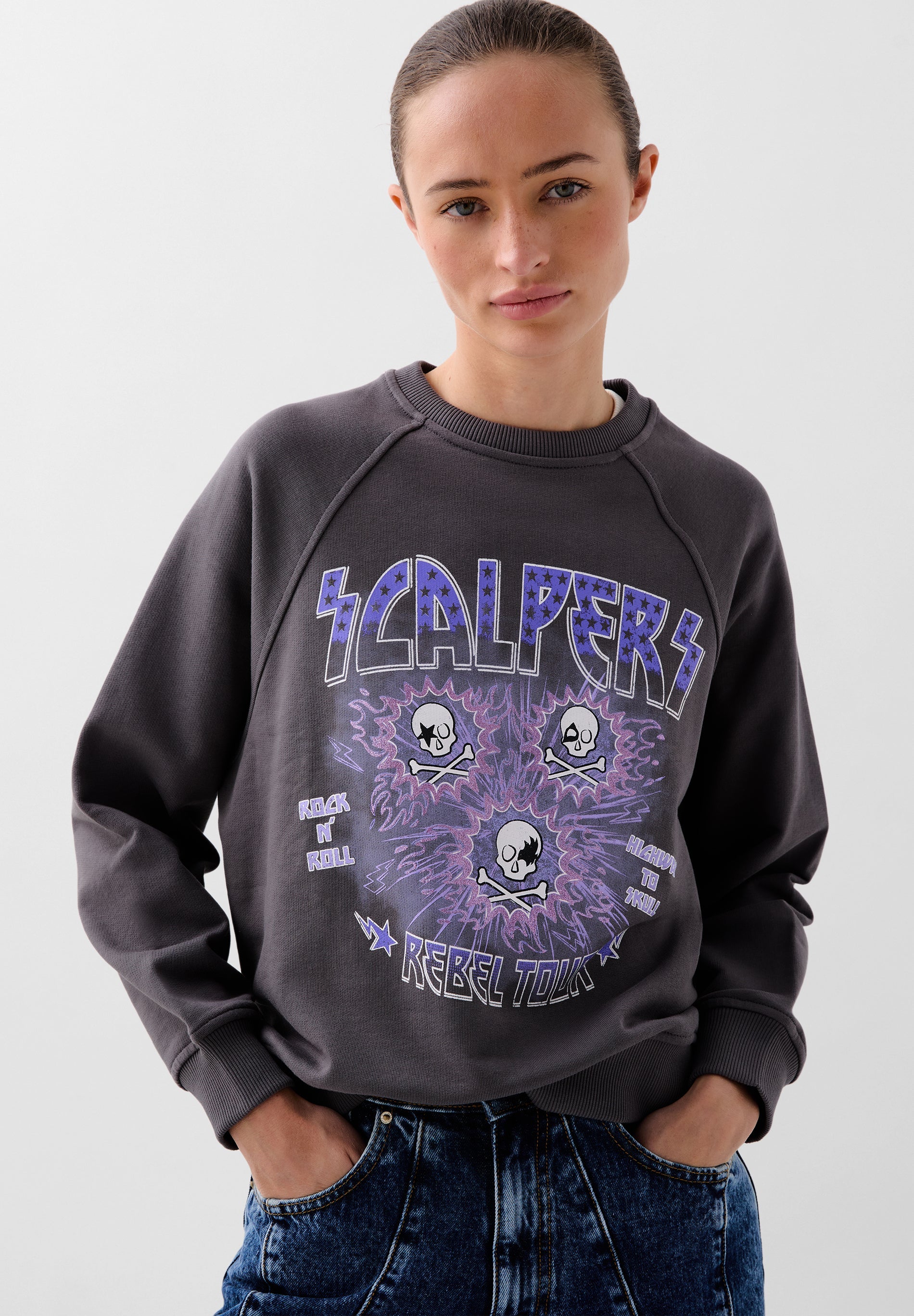 HOODY MIT ROCK TOUR-PRINT