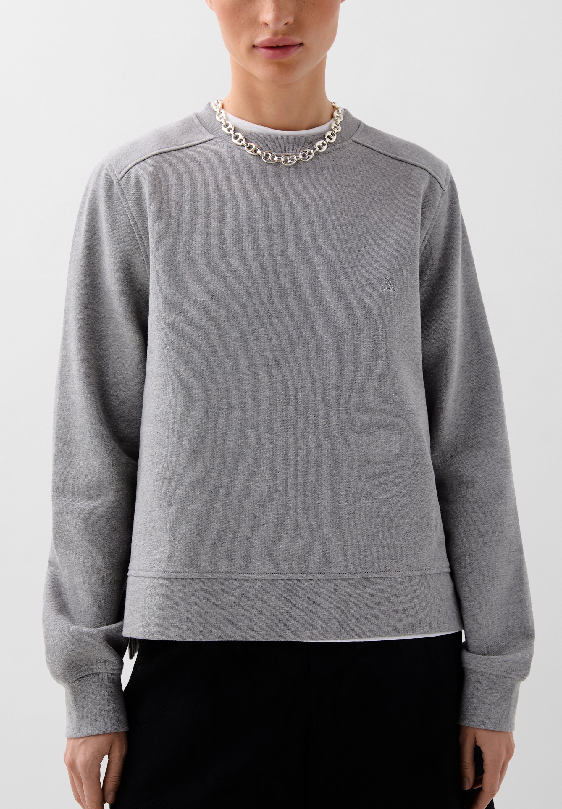 BASIC-SWEATSHIRT MIT TOTENKOPF