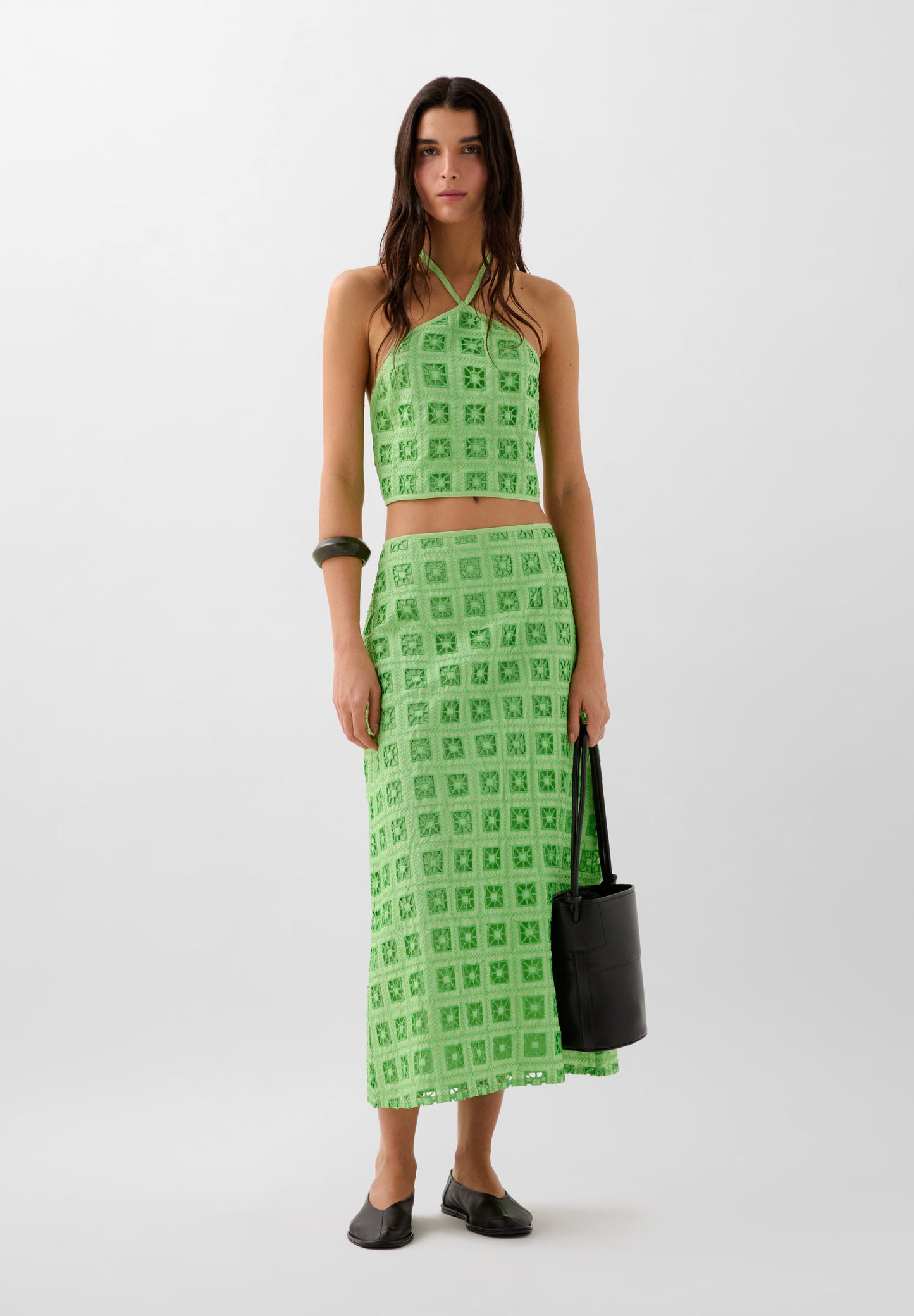 SCEMB SQUARE HALTER TOP