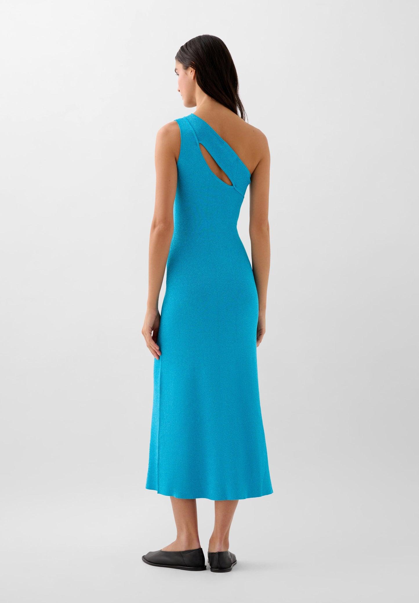 ZWEIFARBIGES LUREX-STRICKKLEID