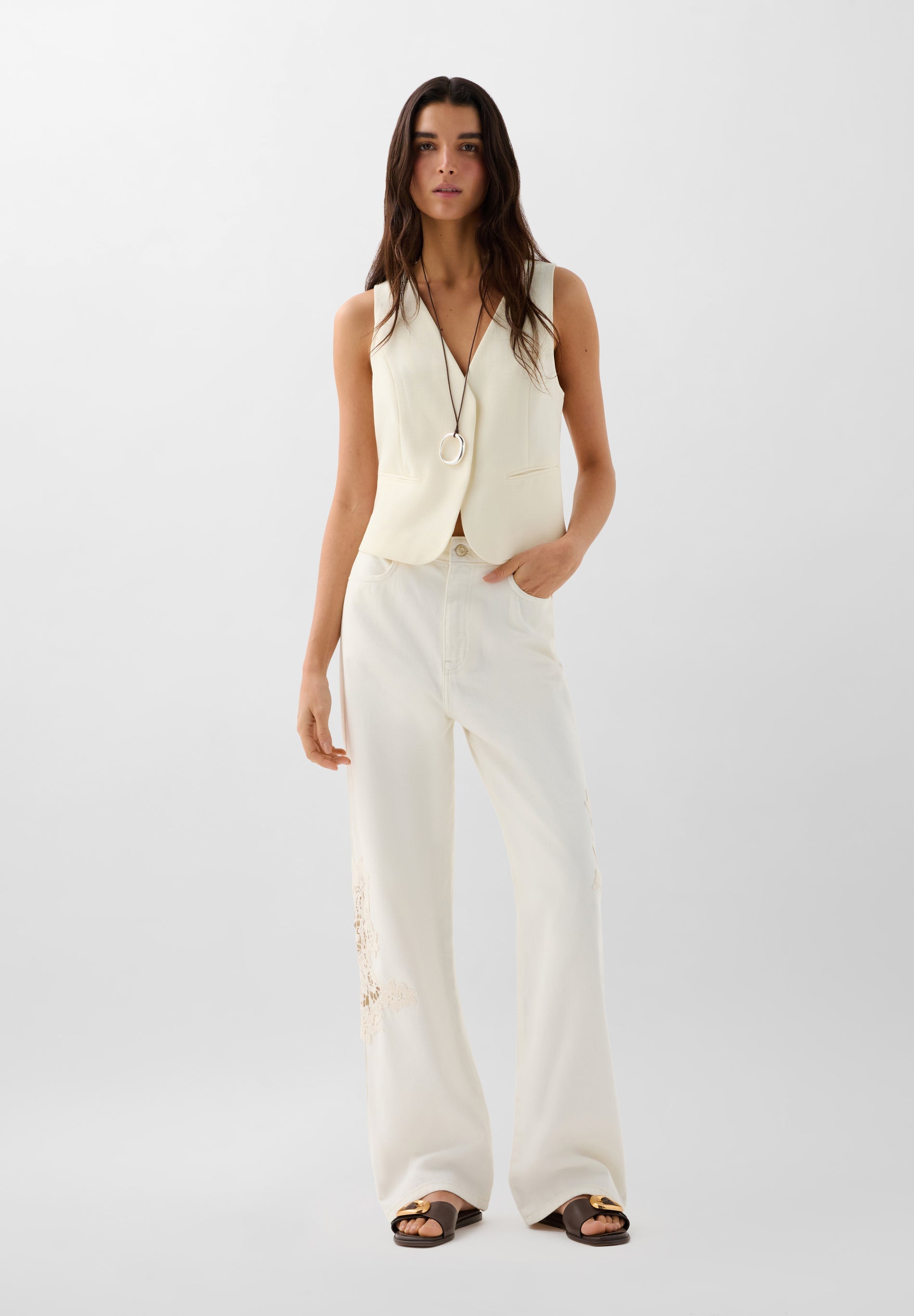 SCGUIPOUR PATCH DENIM PANT