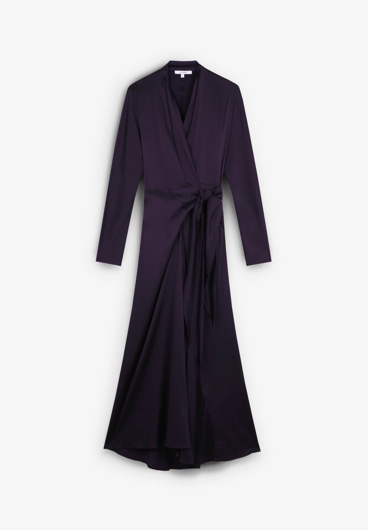 SATEN WRAP DRESS