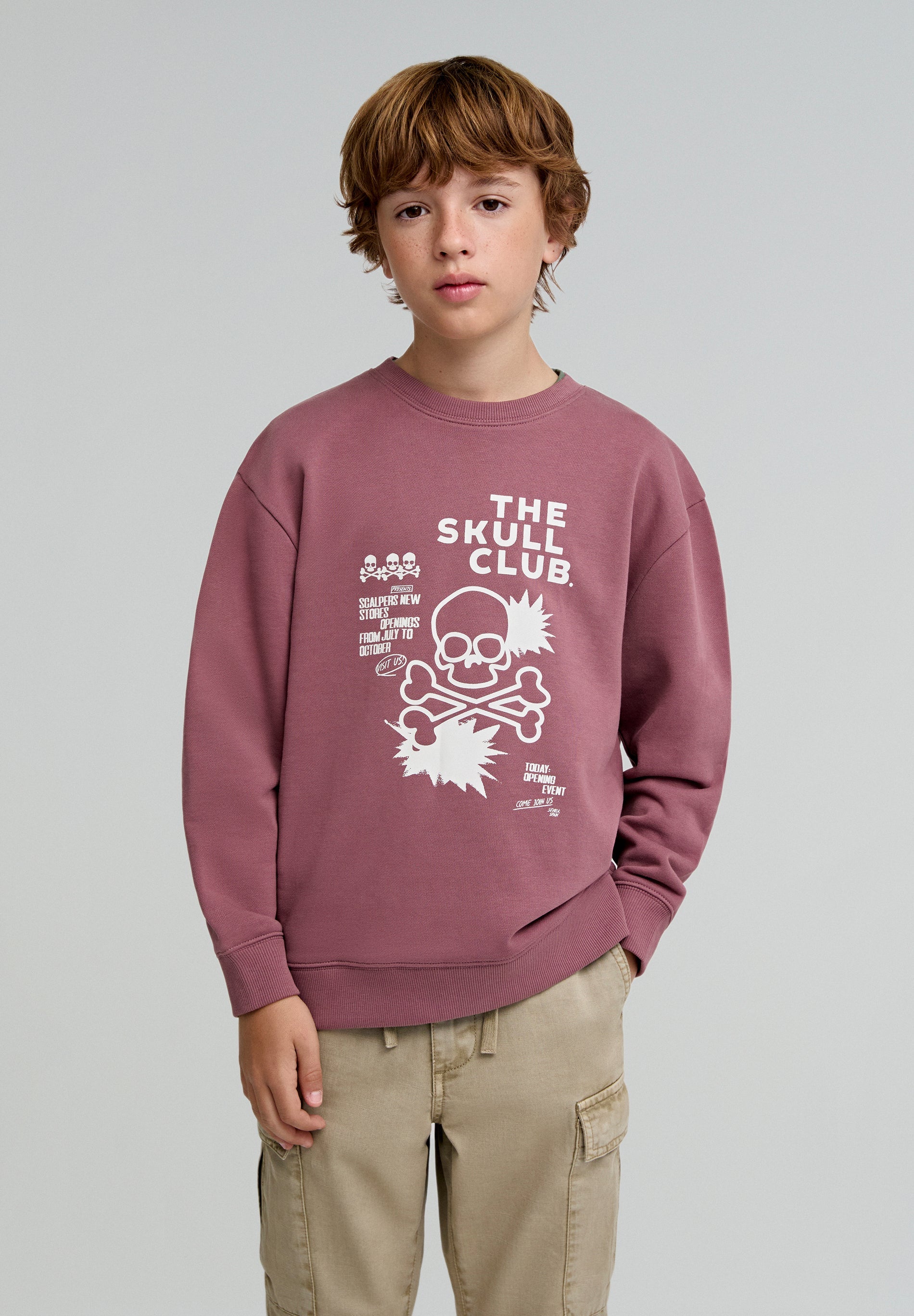 SWEATSHIRT LOGO SKULL CLUB